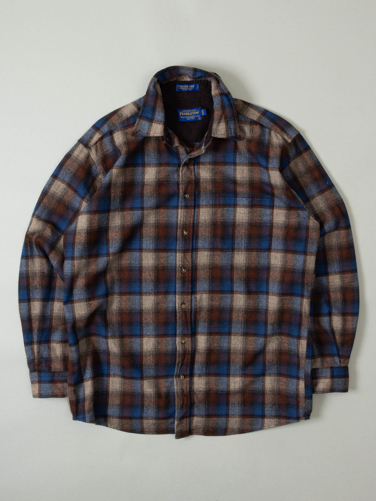 Vtg Pendleton Wool Flannel Shirt - Made in Mexico (L/XL)
