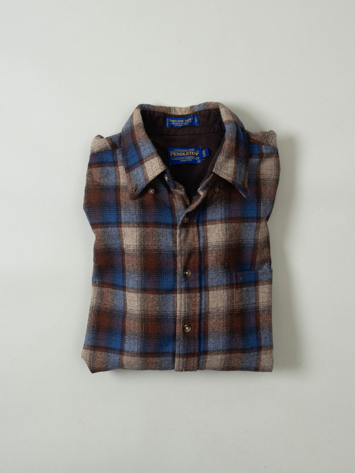 Vtg Pendleton Wool Flannel Shirt - Made in Mexico (L/XL)