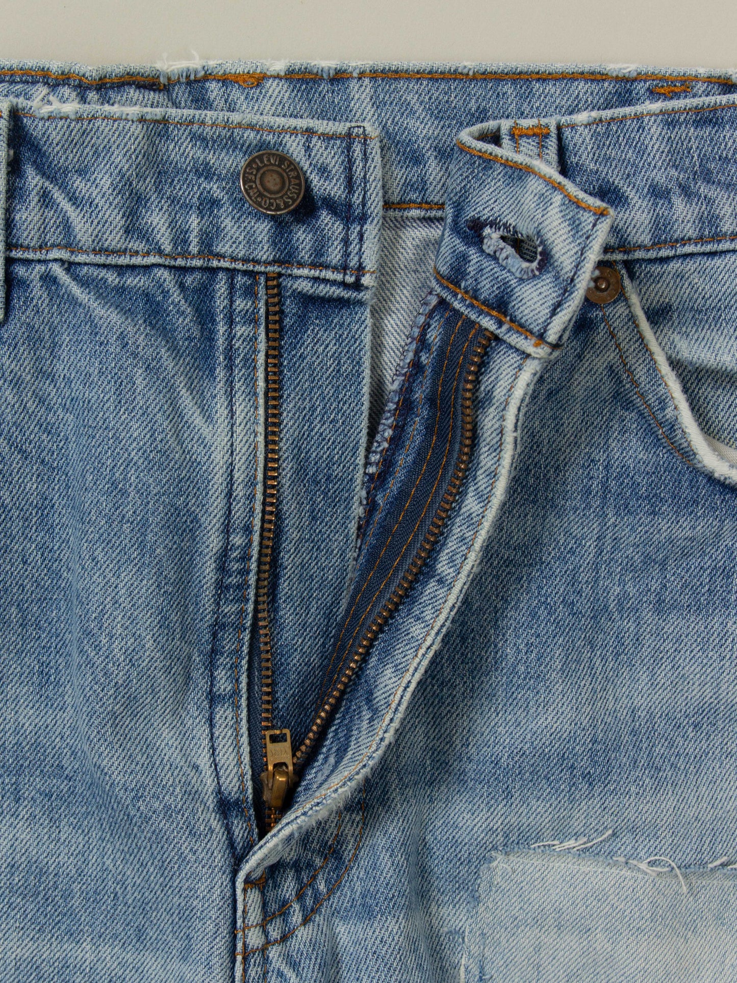 Vtg 1980s Customized Levi's Orange Tab Jeans - Made in Canada (30x32)