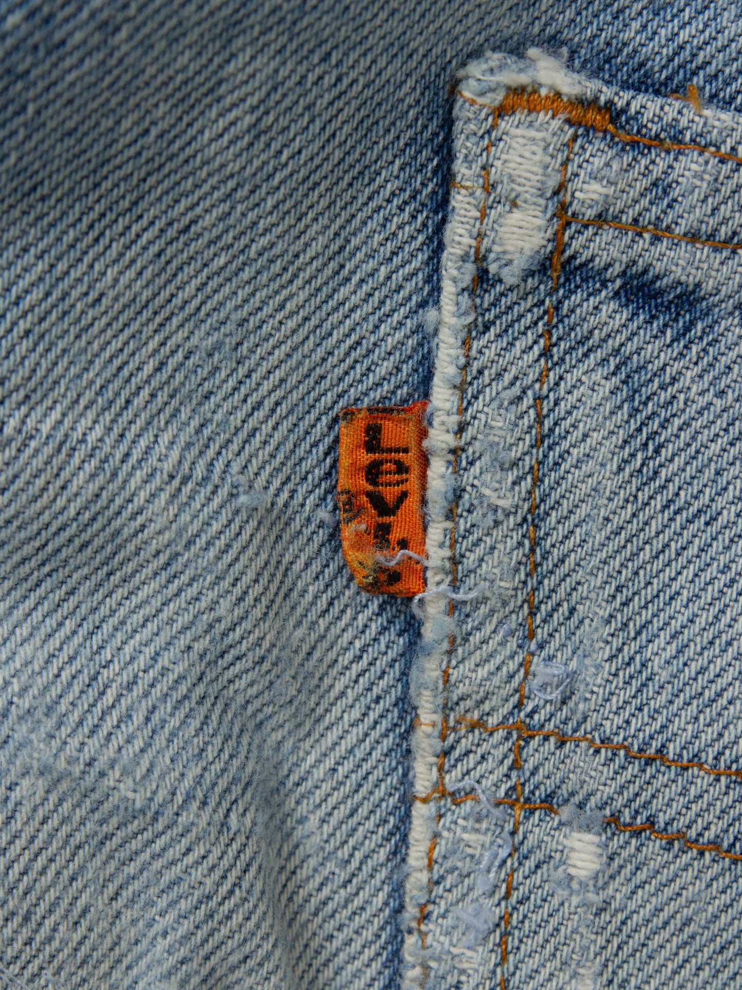 Vtg 1980s Customized Levi's Orange Tab - Made in Canada (30x32)
