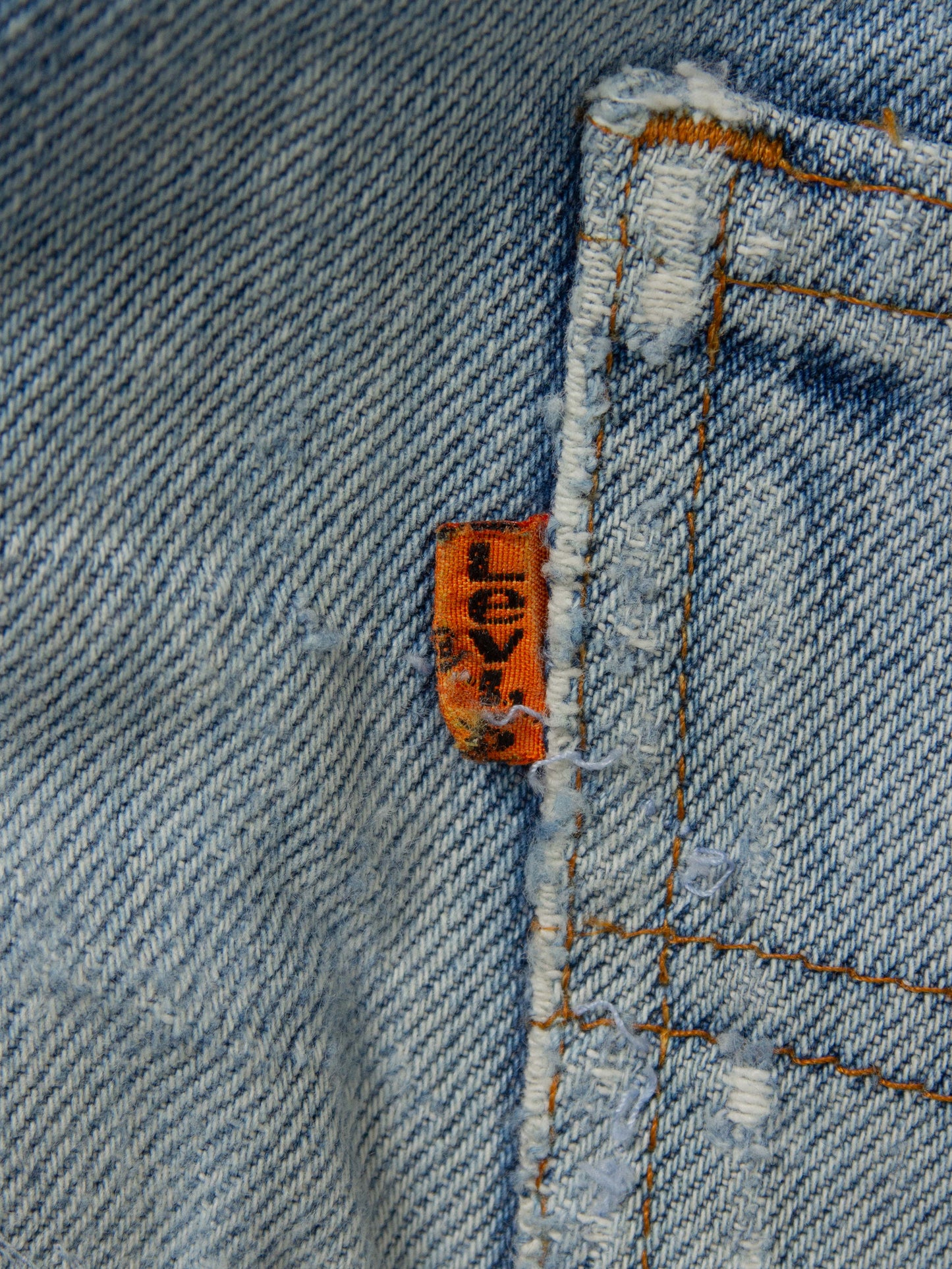 Vtg 1980s Customized Levi's Orange Tab Jeans - Made in Canada (30x32)