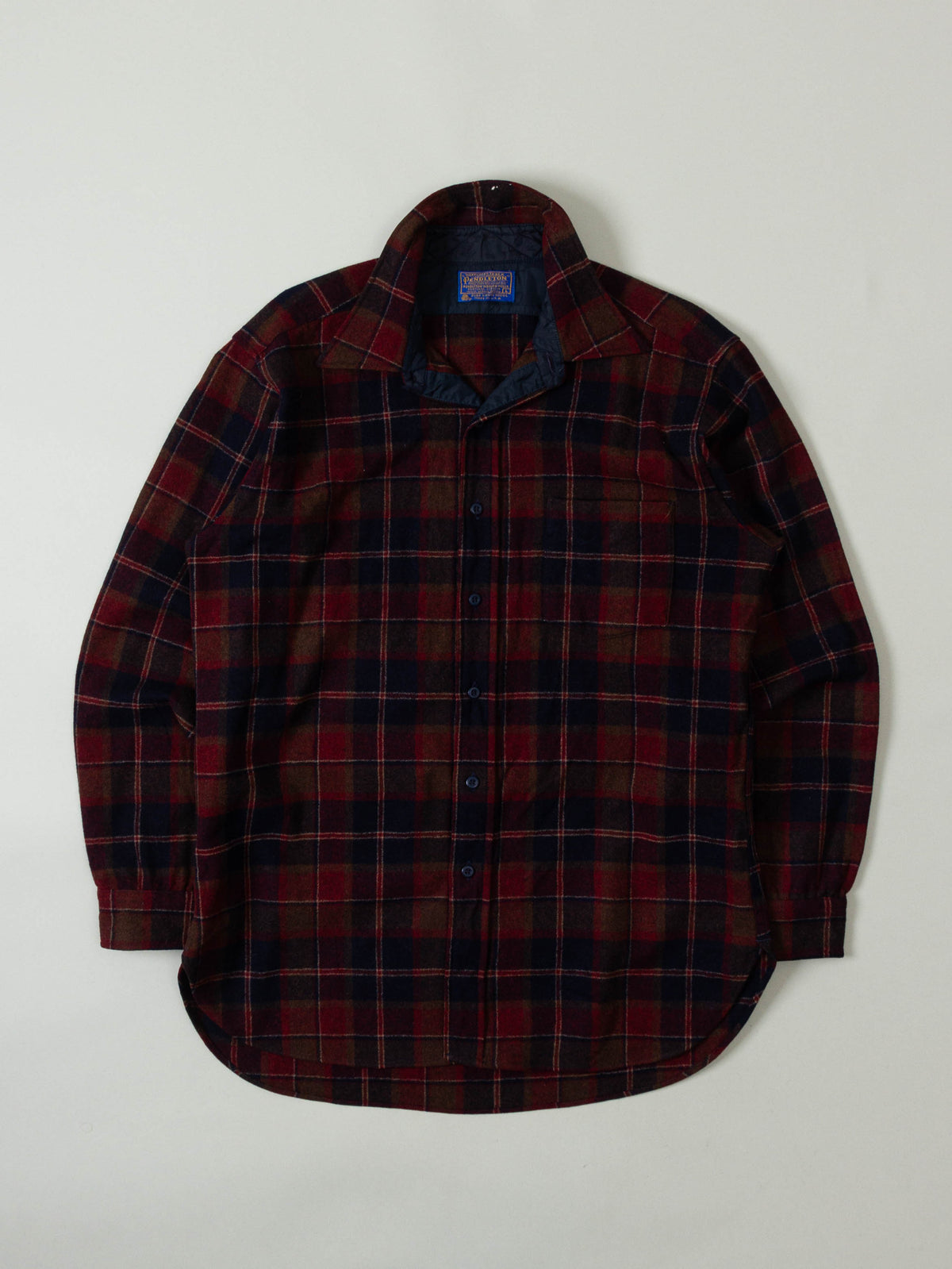 Vtg 1970s Pendleton Wool Flannel Shirt – Made in USA (L)