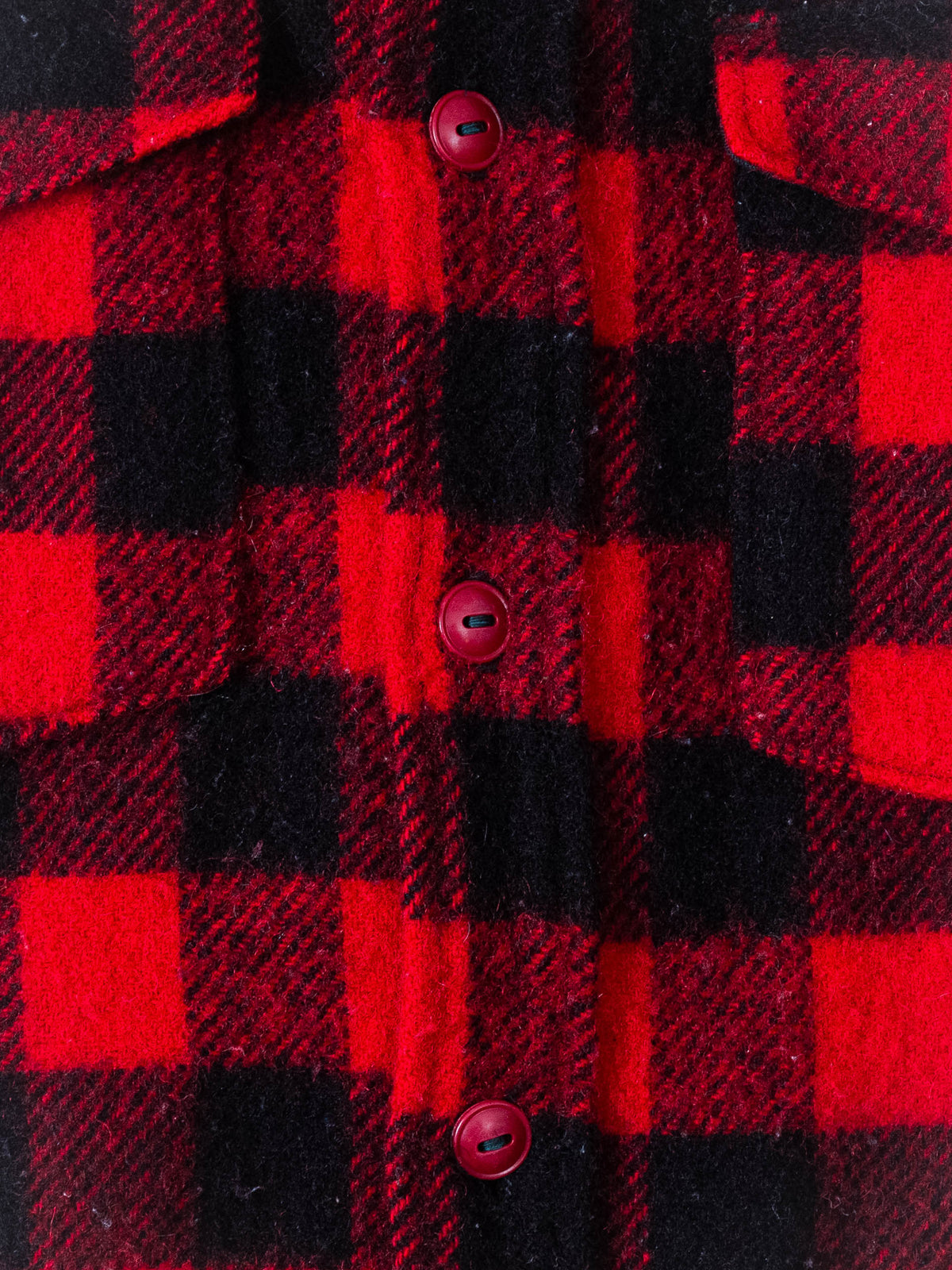 Vtg 1970s Woolrich Wool Flannel Shirt - Made in USA (L)