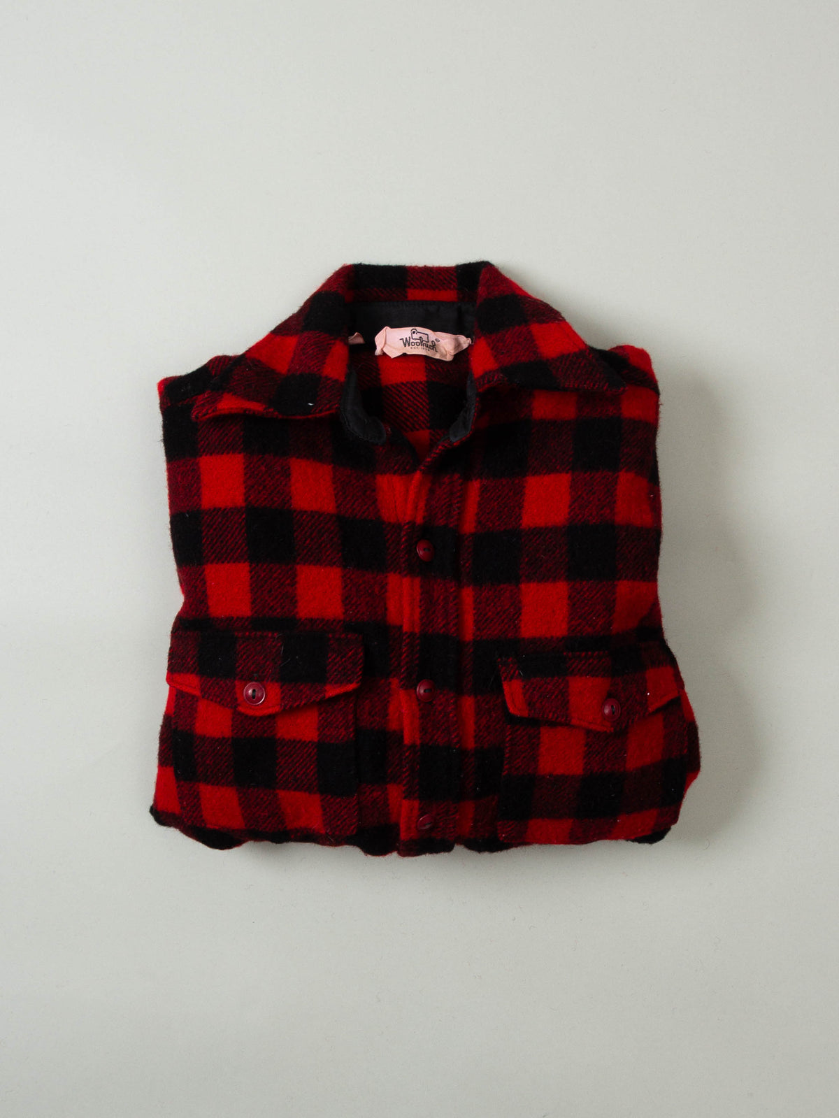 Vtg 1970s Woolrich Wool Flannel Shirt - Made in USA (L)