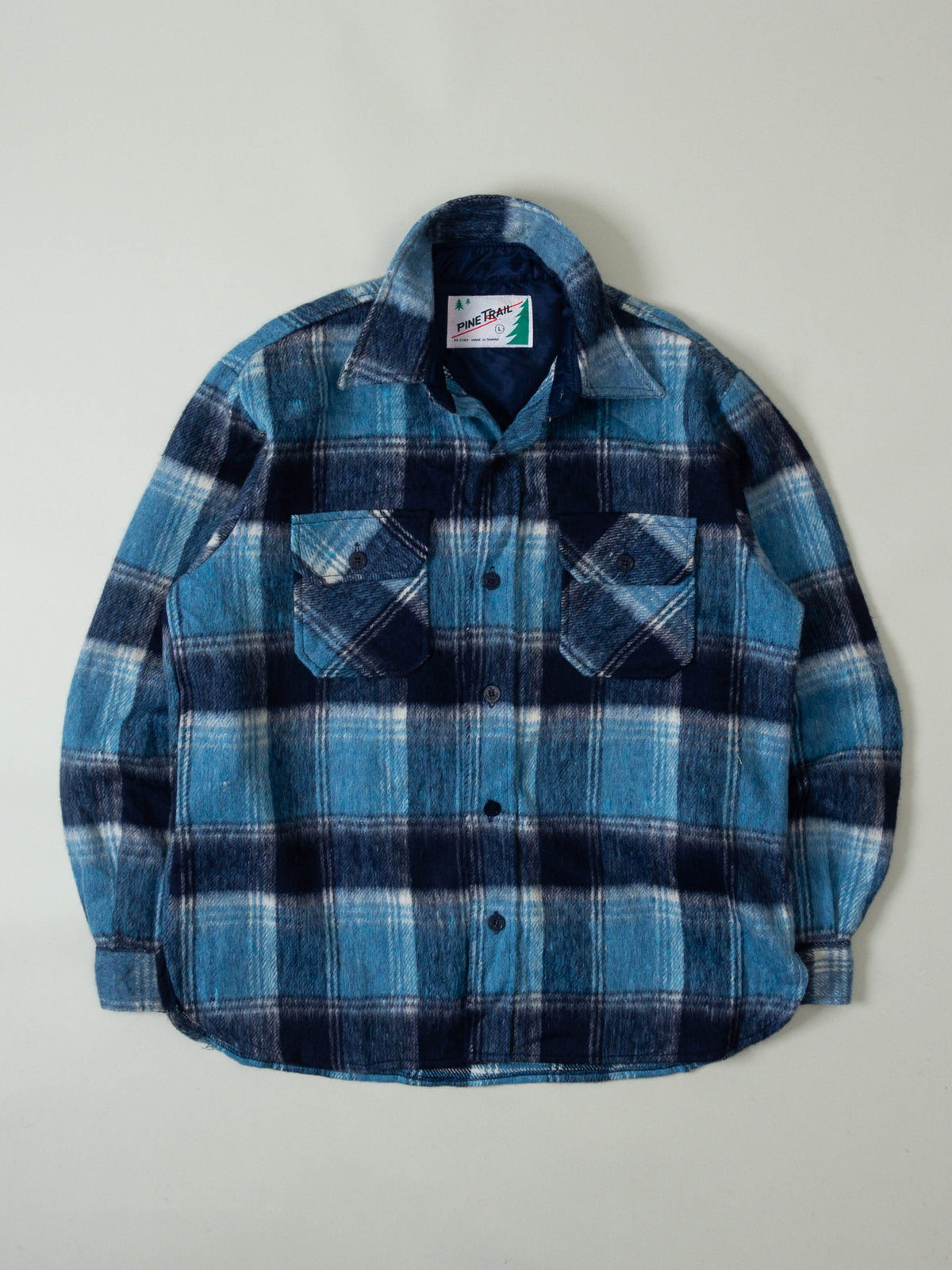 Vtg 1980s Pine Trail Flannel Overshirt (M/L)