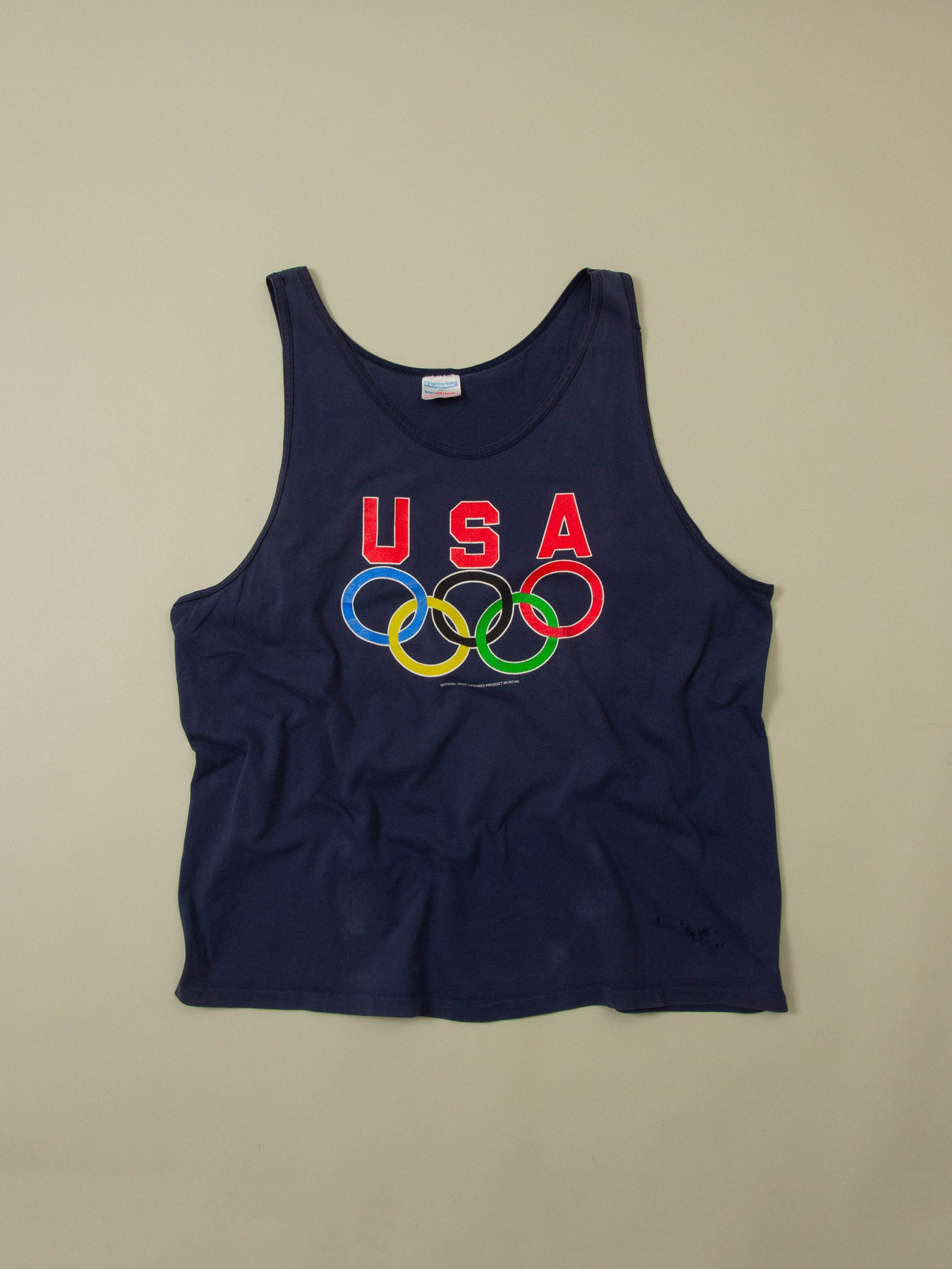 Vtg 1990s USA Olympics Tank-Top - Made in USA (XXL)