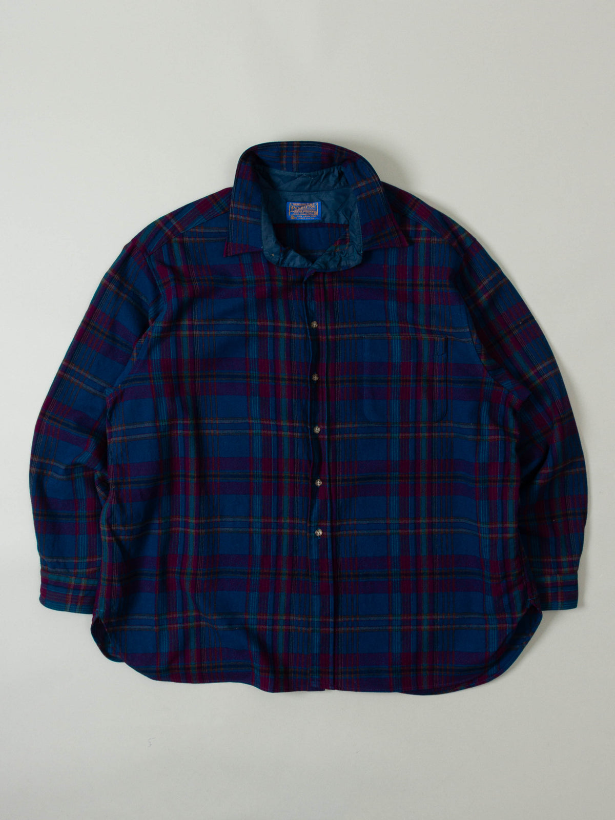 Vtg 1970s Pendleton Wool Flannel Shirt - Made in USA (XXL)