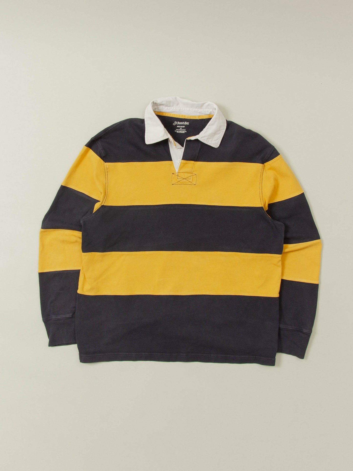 2000s Striped Rugby Shirt (XL)