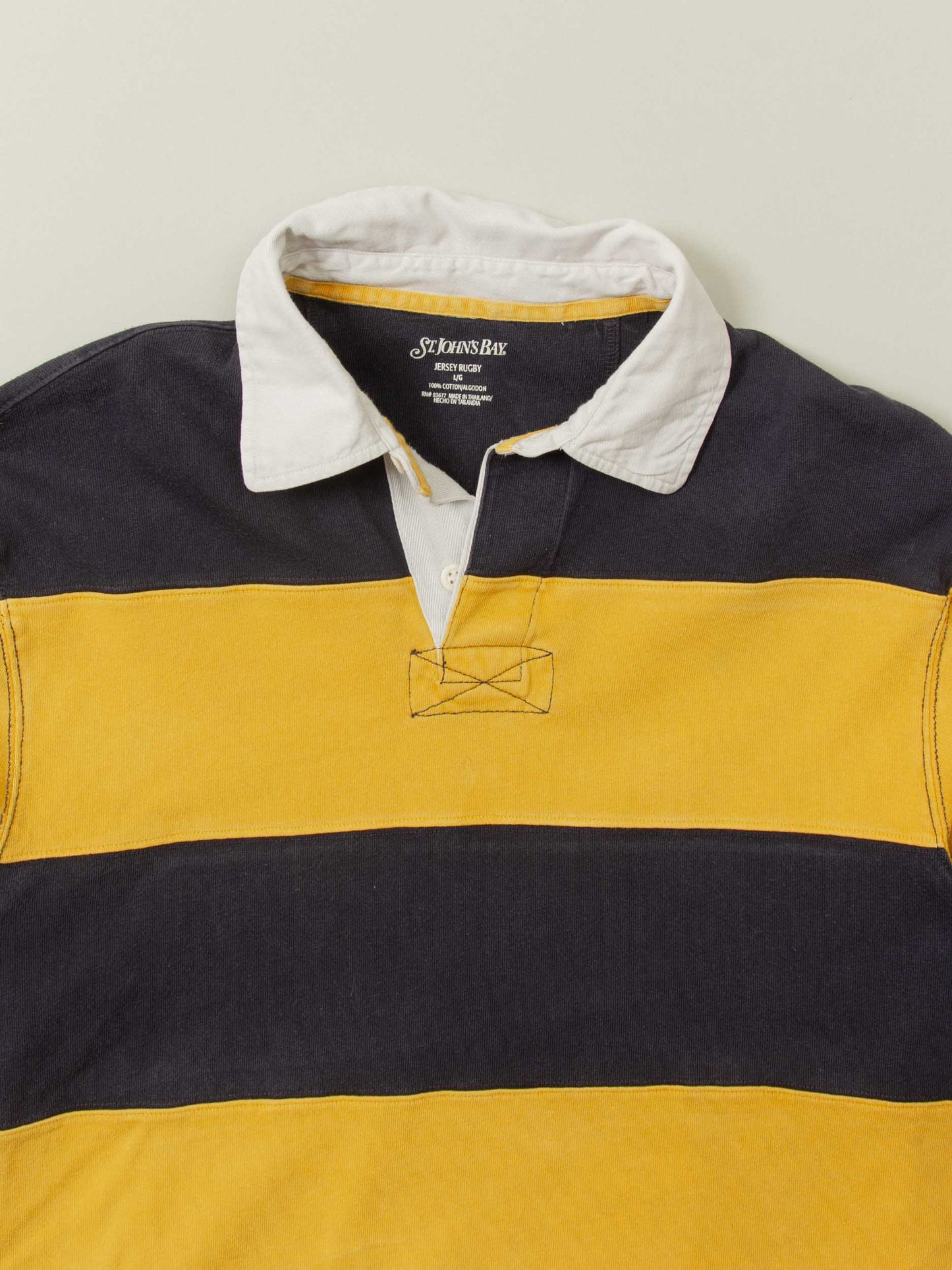 2000s Striped Rugby Shirt (XL)