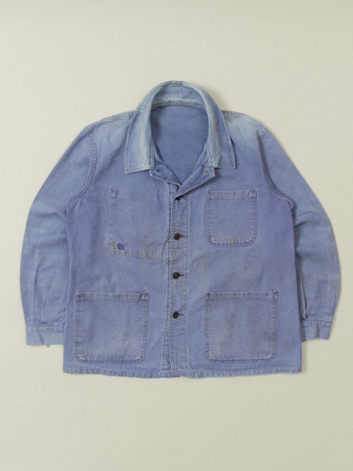 Vtg 1950s Faded French Workwear Jacket (M/L)