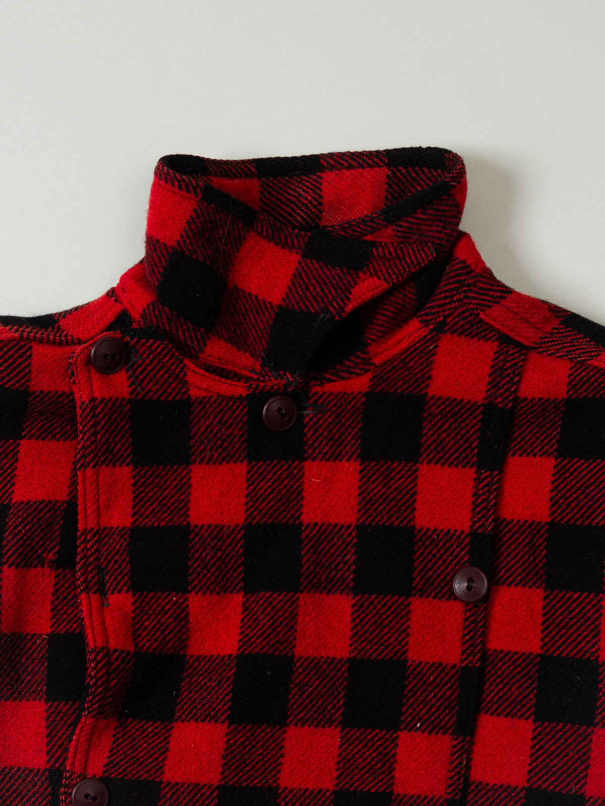 Vtg 1940s Woolrich Buffalo Plaid Pullover (L)