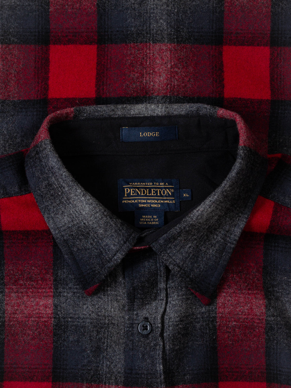 Vtg Pendleton Wool Flannel Shirt - Made in Mexico (XL)