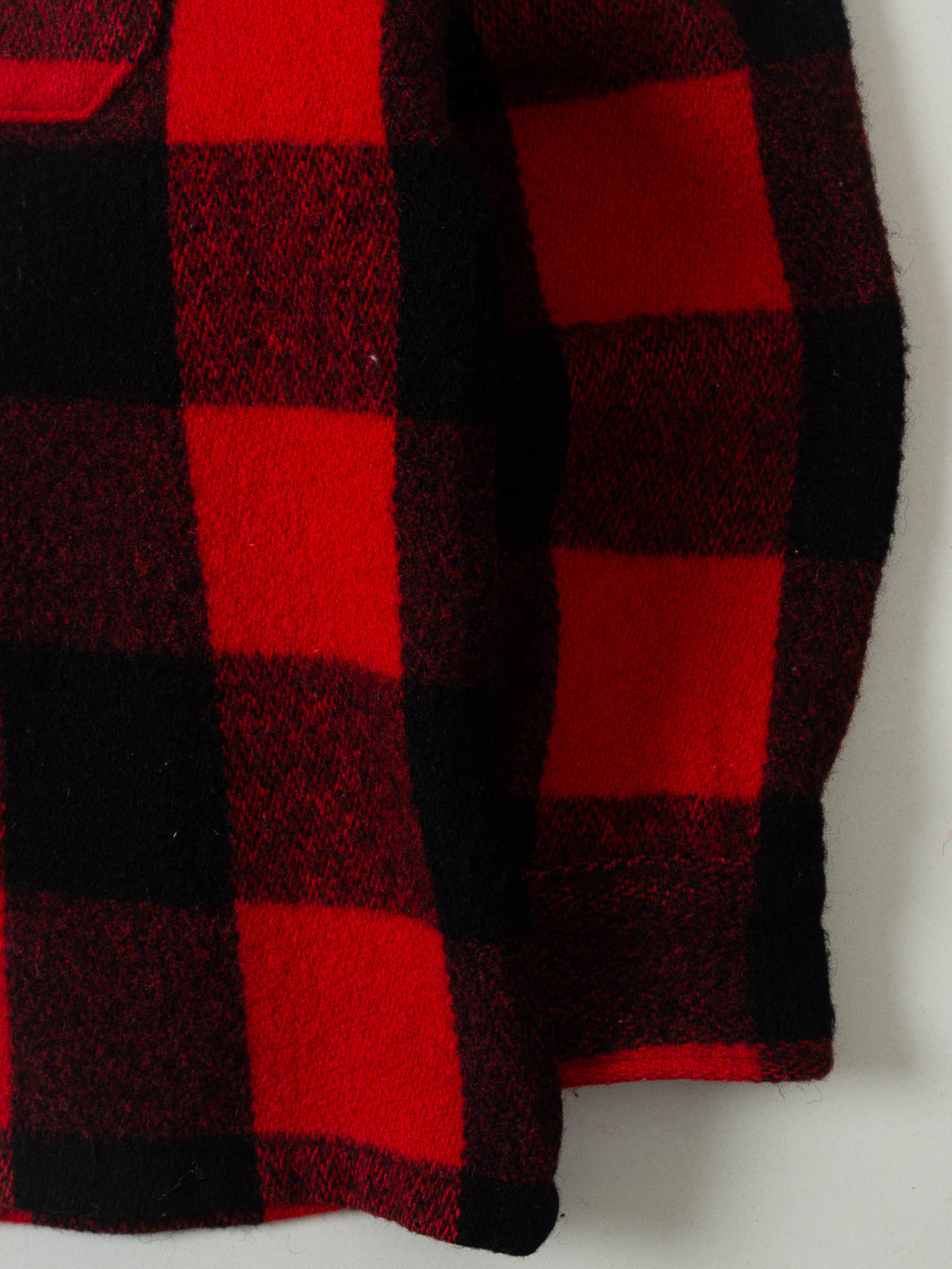 Vtg 1960s L.L. Bean Buffalo Plaid Flannel Overshirt - Made in USA (L)