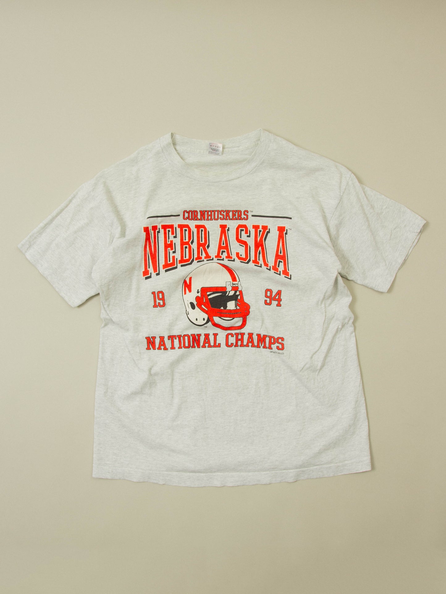 Vtg 1990s Nebraska Single Stitch Tee - Made in USA (XL)