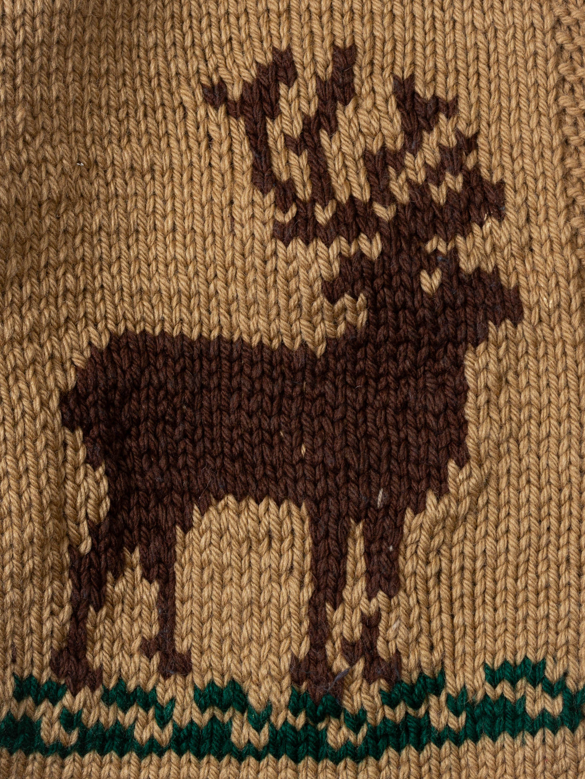 Vtg 1970s Cowichan Wool Knit Sweater (XL)