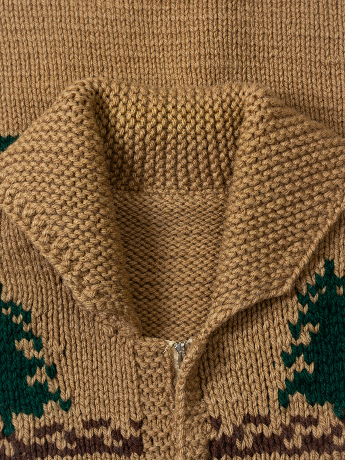 Vtg 1970s Cowichan Wool Knit Sweater (XL)