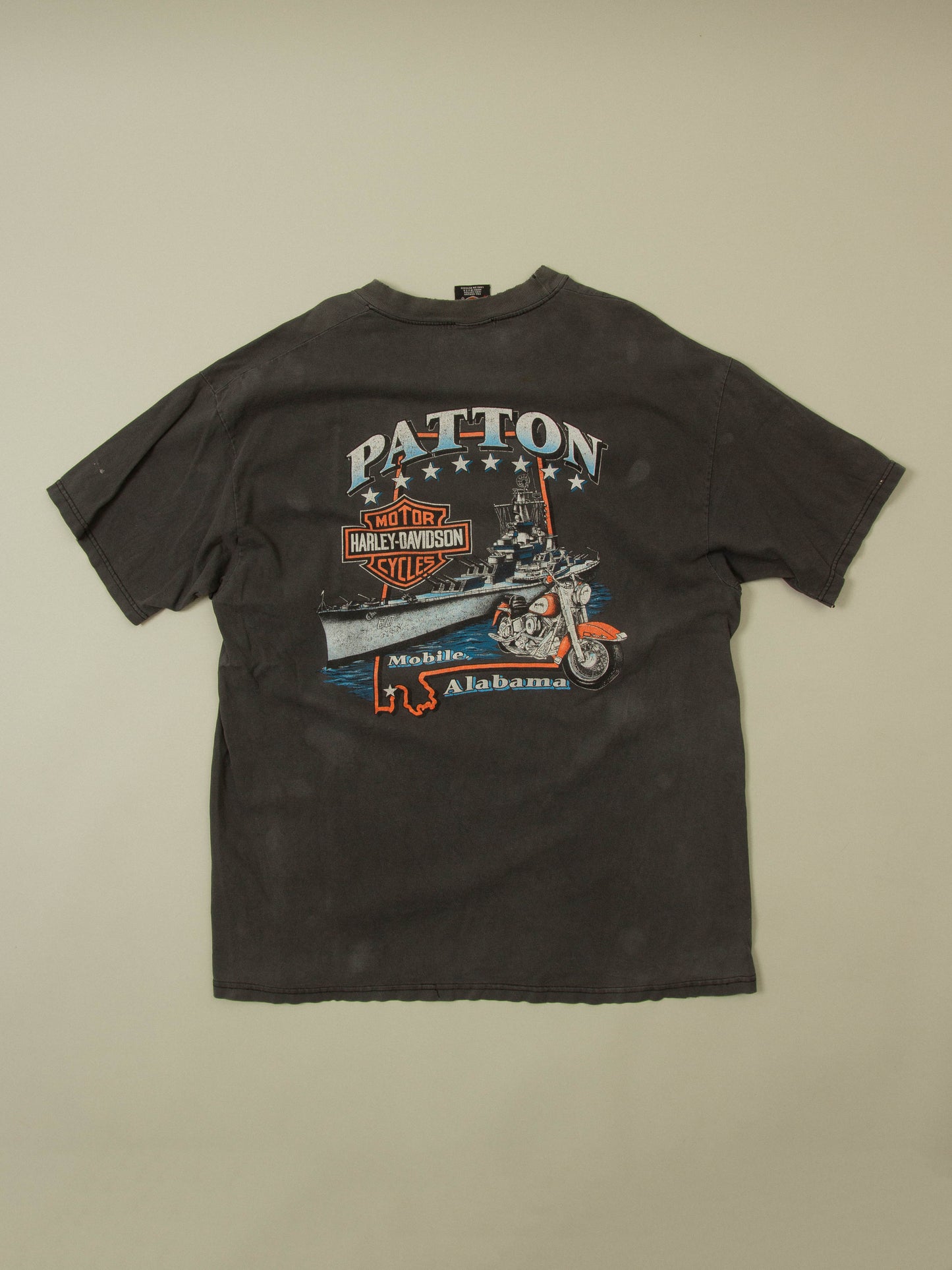 Vtg 1990s Harley Davidson Patton RK Stratman Tee - Made in USA (XL)