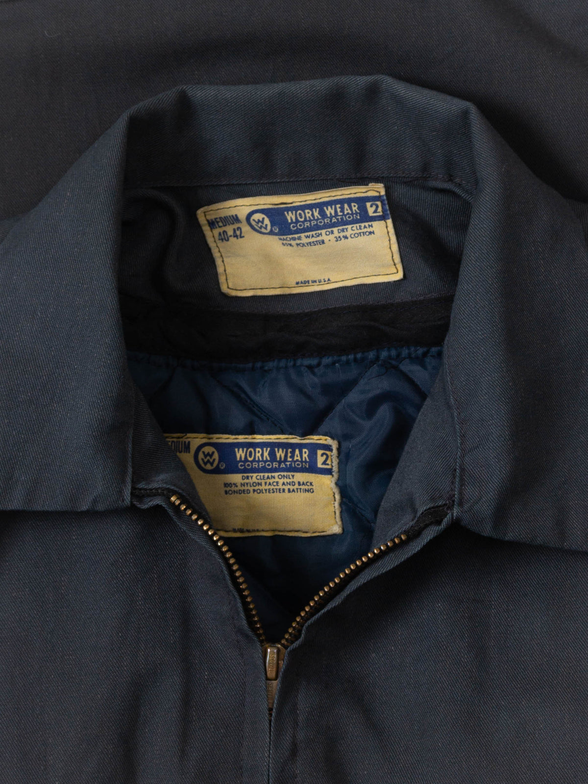 Vtg 1970s Workwear Jacket w/ Removable Liner - Made in USA (M/L)