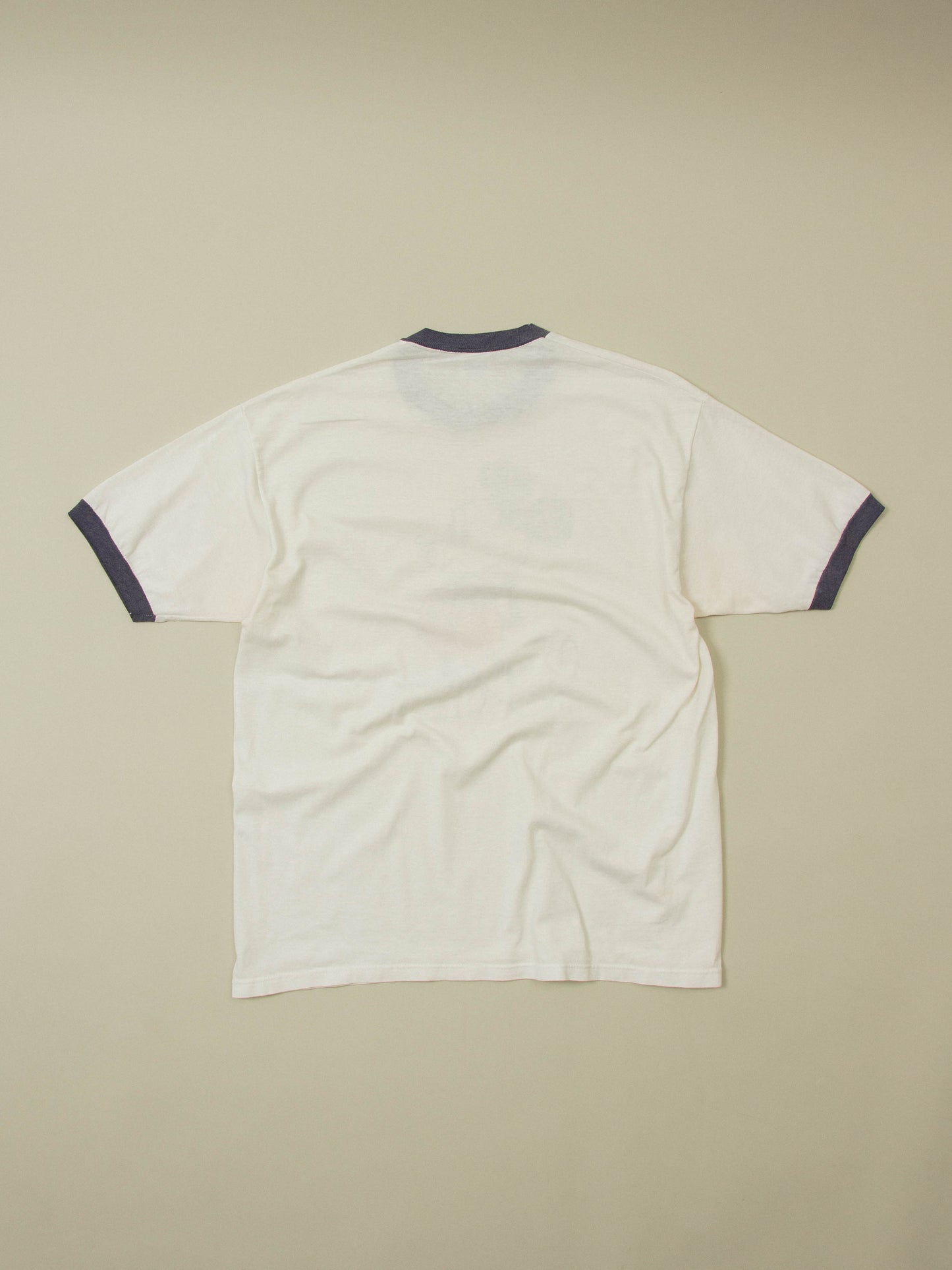 Vtg 1980s Mickey Mouse Disney Ringer Tee - Made in USA (XL)
