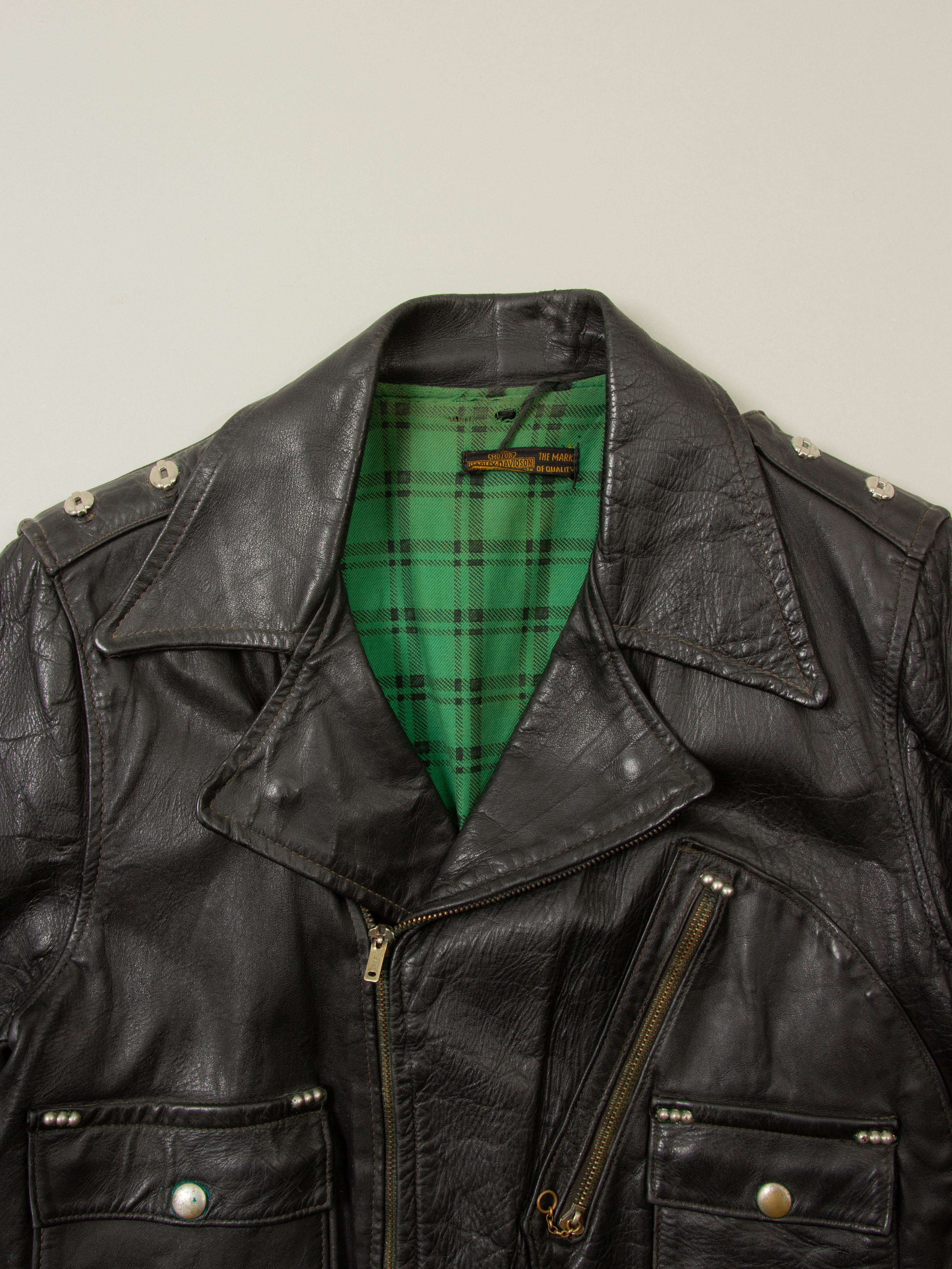 Vtg 1940s Harley-Davidson Cycle Champ Motorcycle Leather Jacket