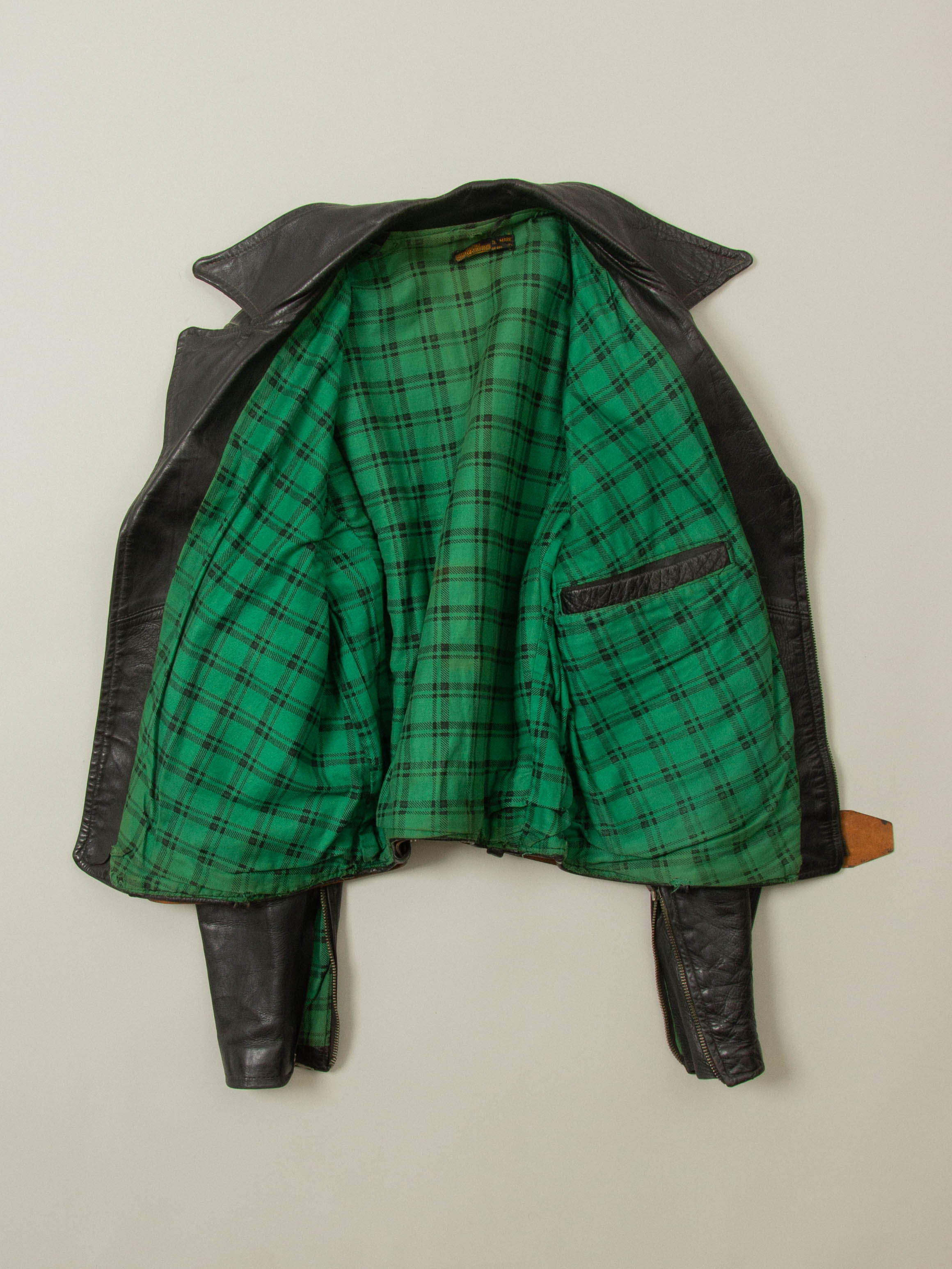 Vtg 1940s Harley-Davidson Cycle Champ Motorcycle Leather Jacket