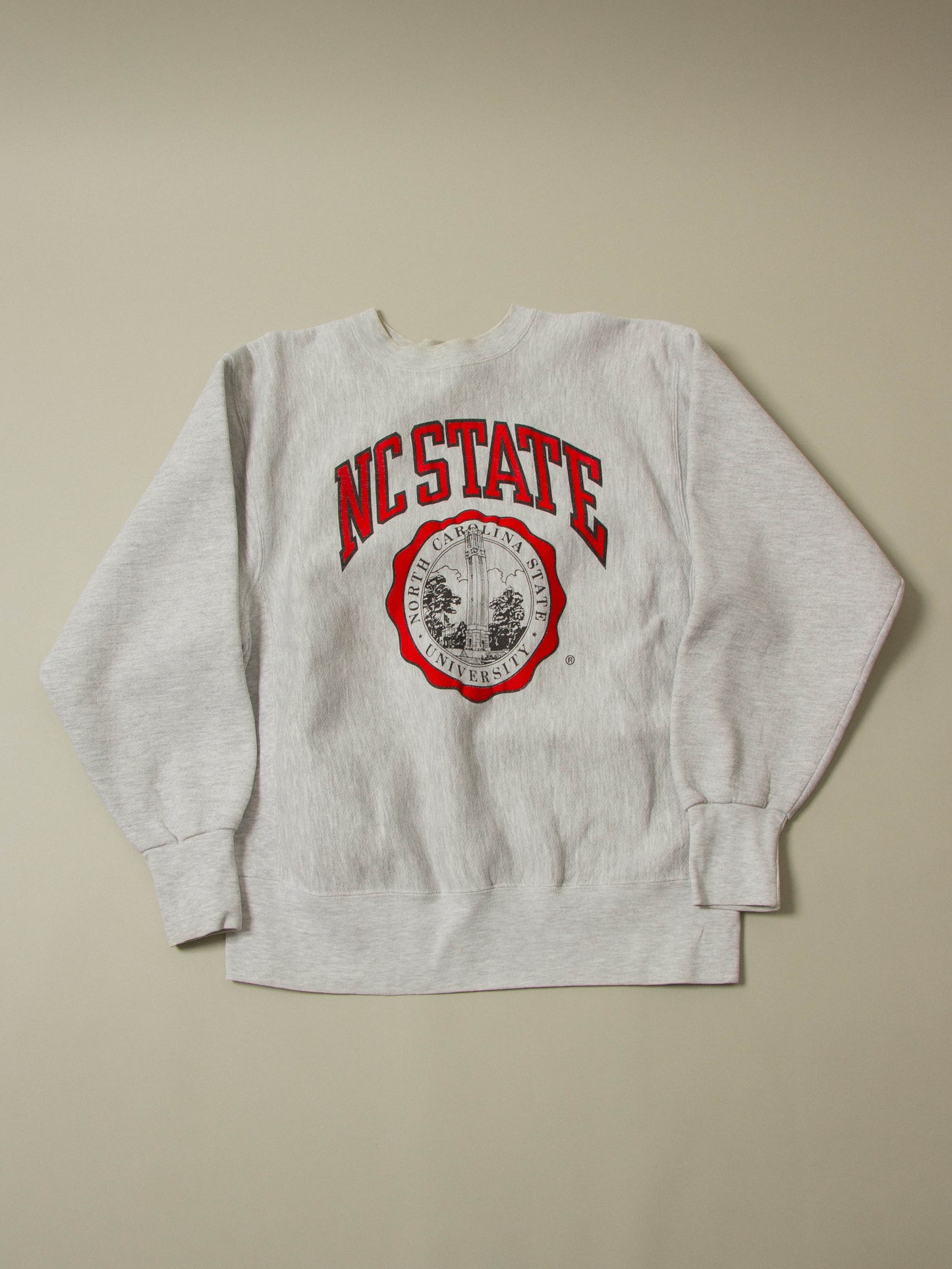 Vtg 1990s 'NC State' Heavyweight College Sweatshirt – Made in USA (L)