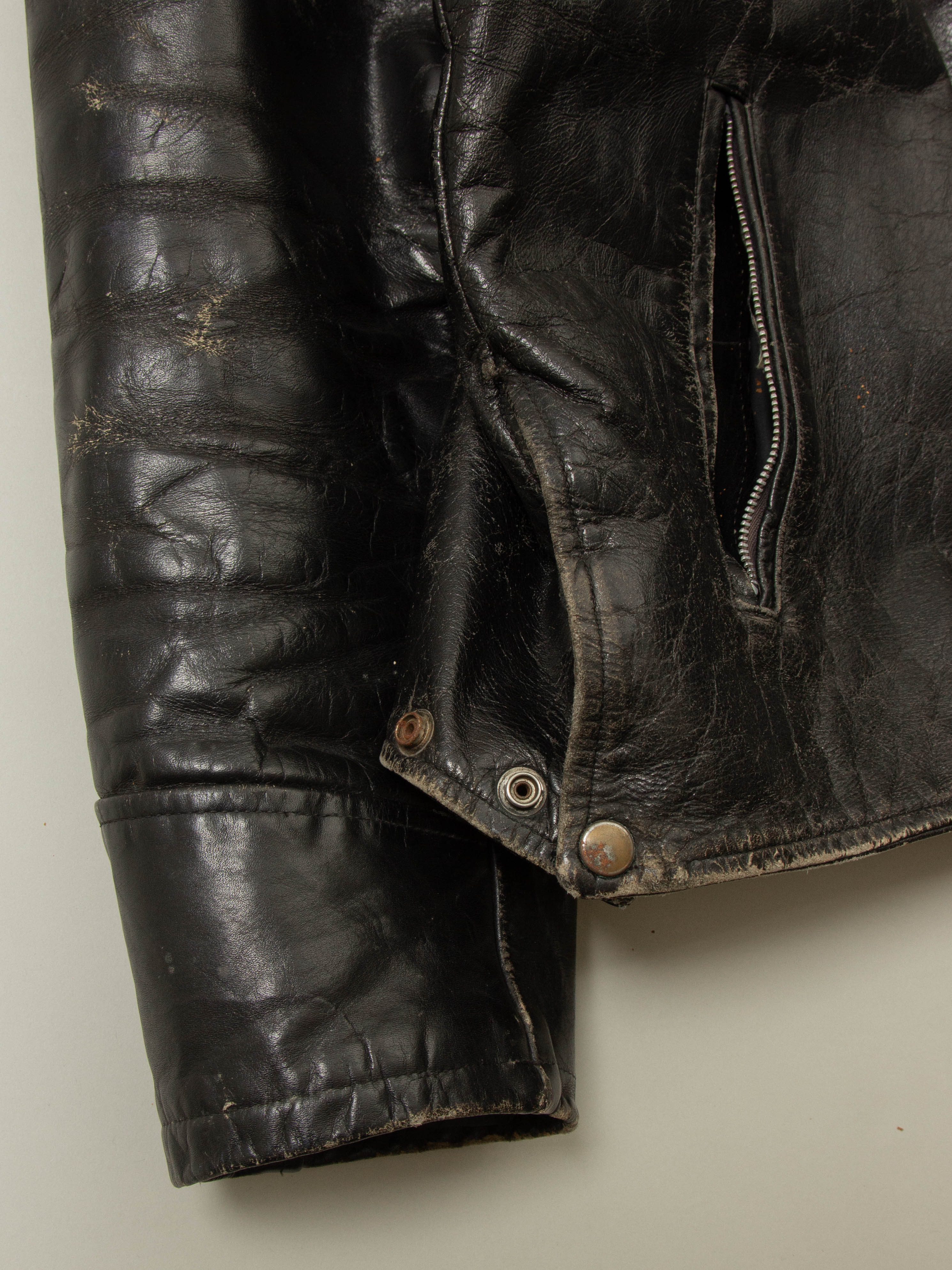 Vtg 1970s Boston Police Leather Jacket (L) – Broadway & Sons