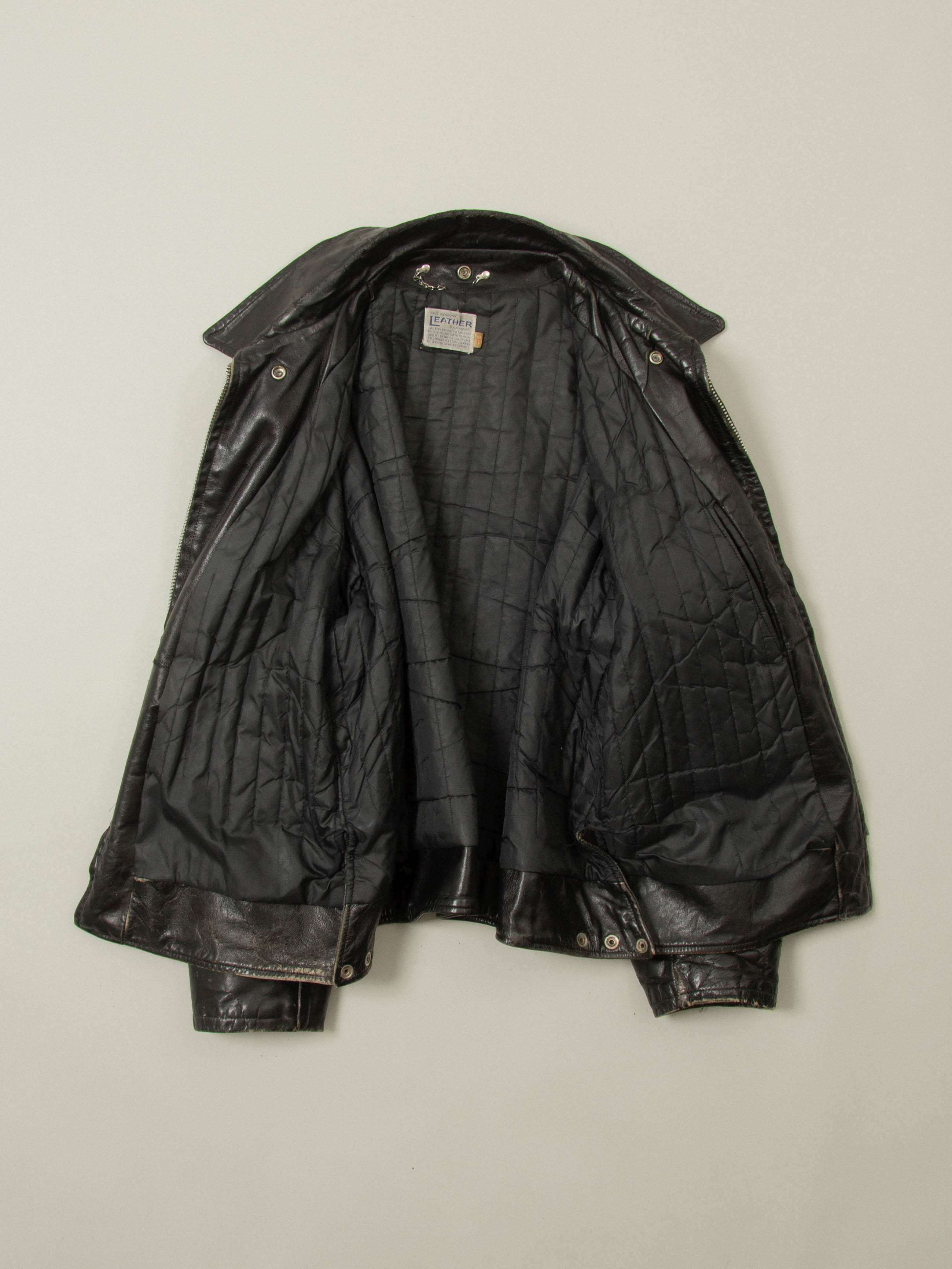 Vtg 1970s Boston Police Leather Jacket (L) – Broadway & Sons