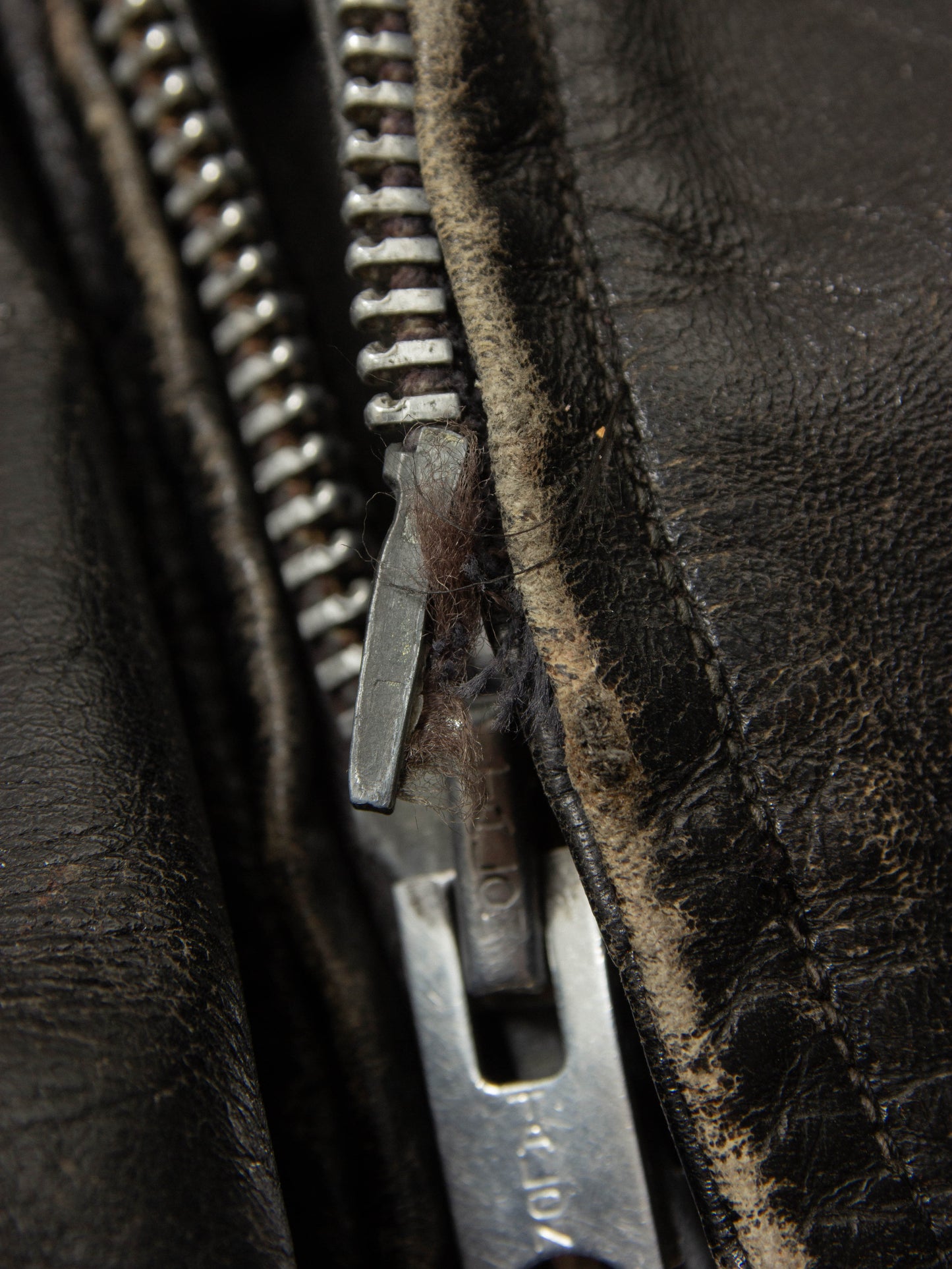 Vtg 1970s Boston Police Leather Jacket - Made in USA (L)