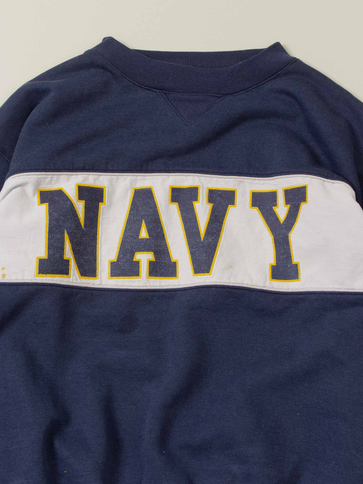 Vtg Heavyweight 'Navy' Sweatshirt (L)