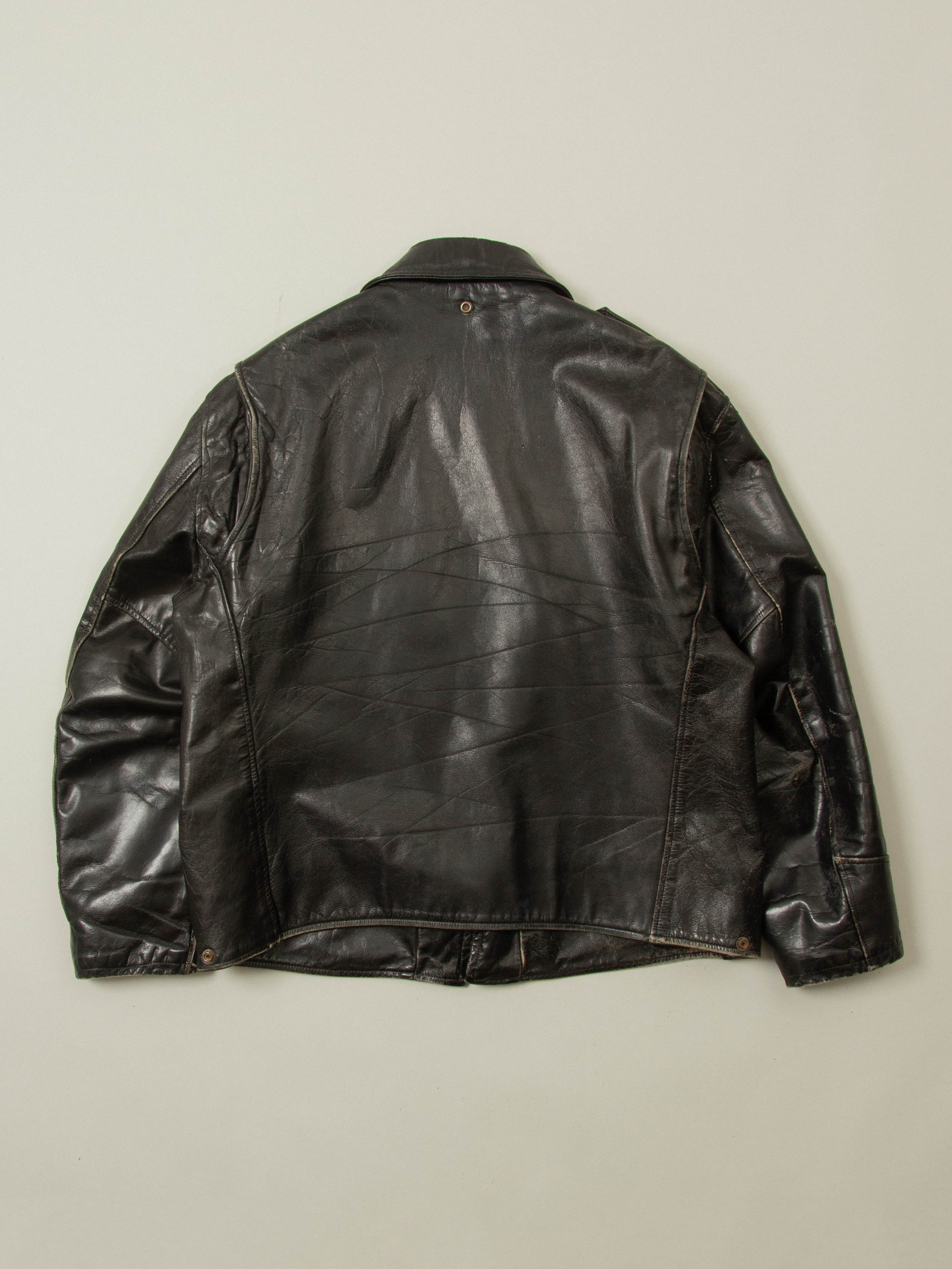 Vtg 1970s Boston Police Leather Jacket (L) – Broadway & Sons