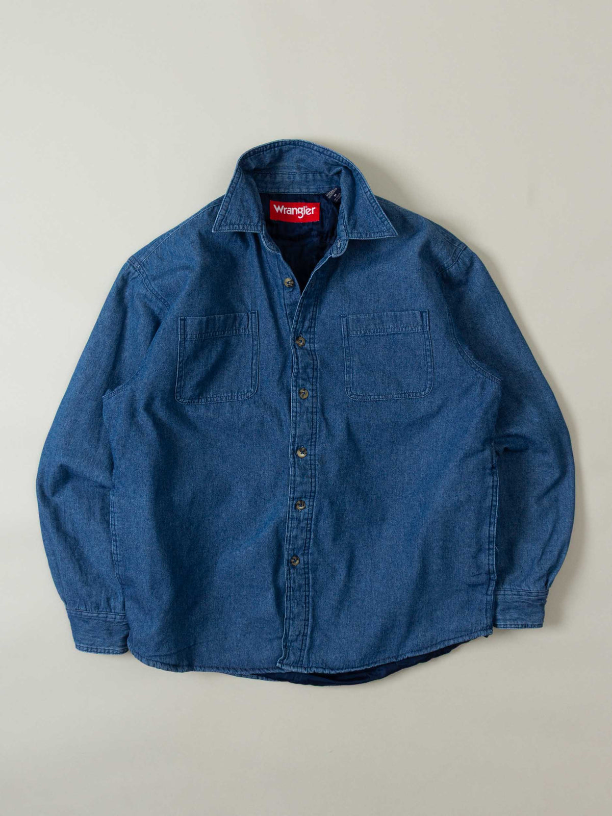 2000s Wrangler Lined Denim Shirt (M/L)