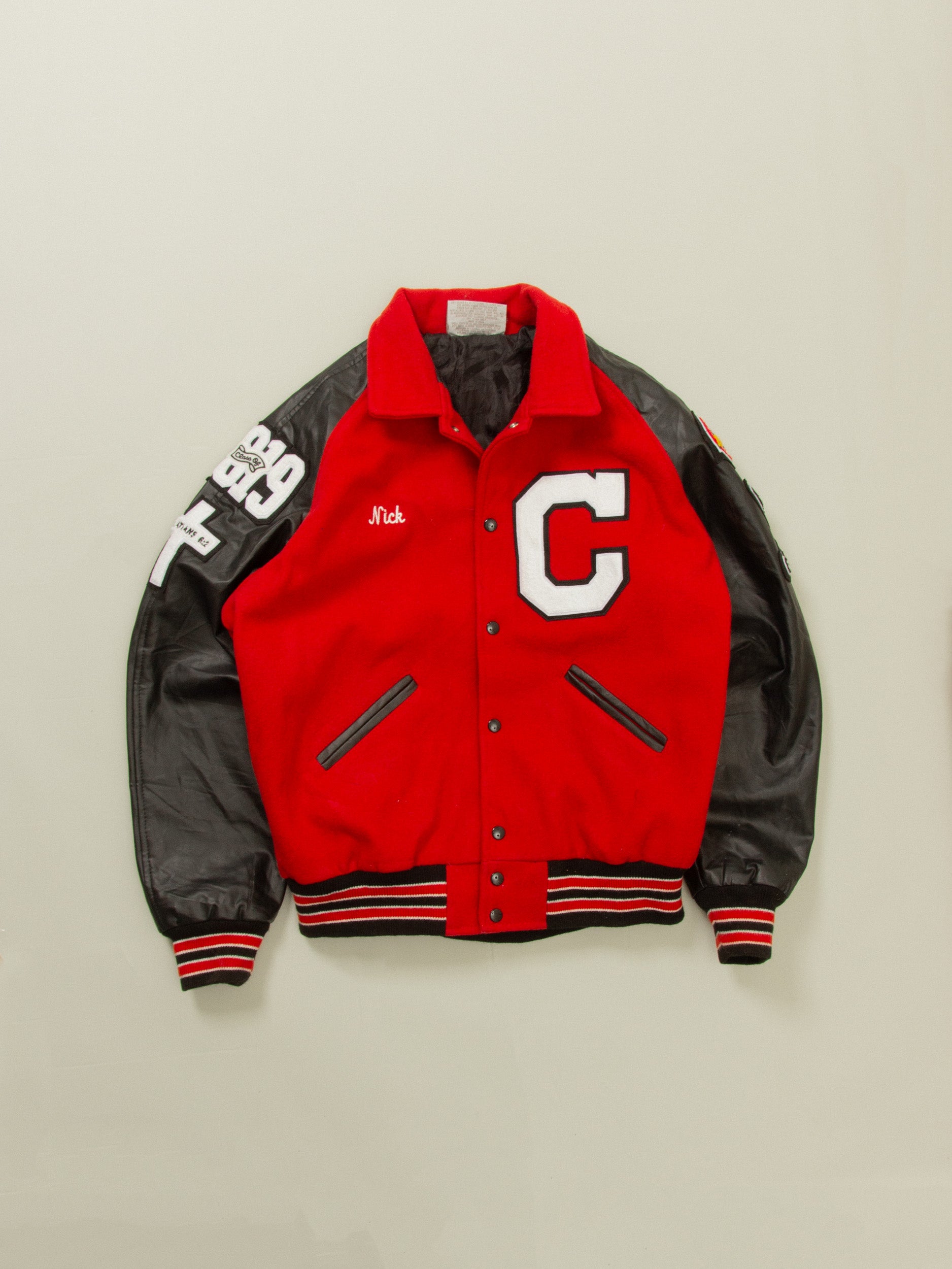 Cardinals Raglan Varsity Sports Jacket L