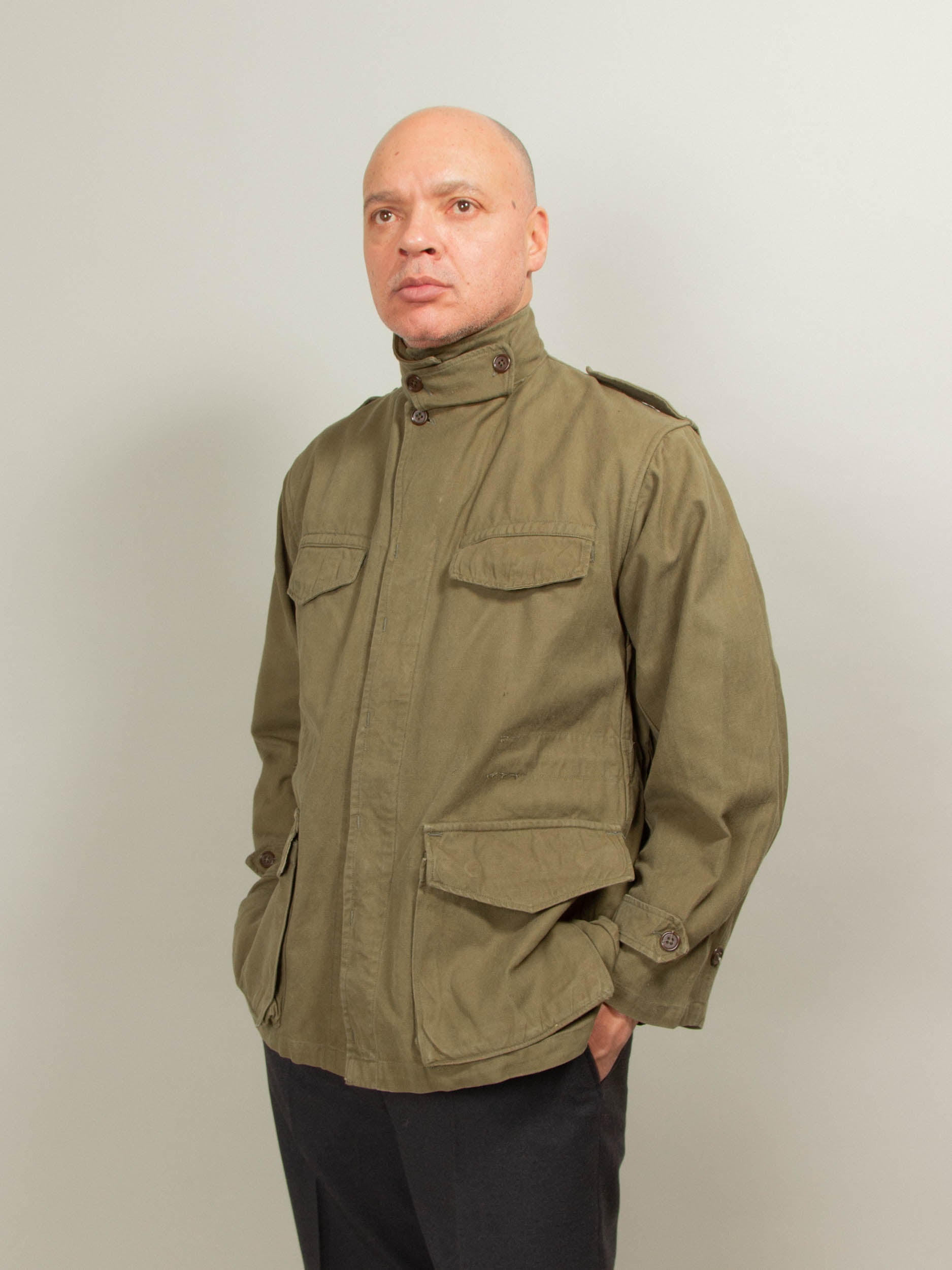 French 50s ダブルブレスト　極上雰囲気　フランス製 army french 50s Army 前期 ヴィンテージ M47 M-47 実物 フランス軍 ジャケット・アウター