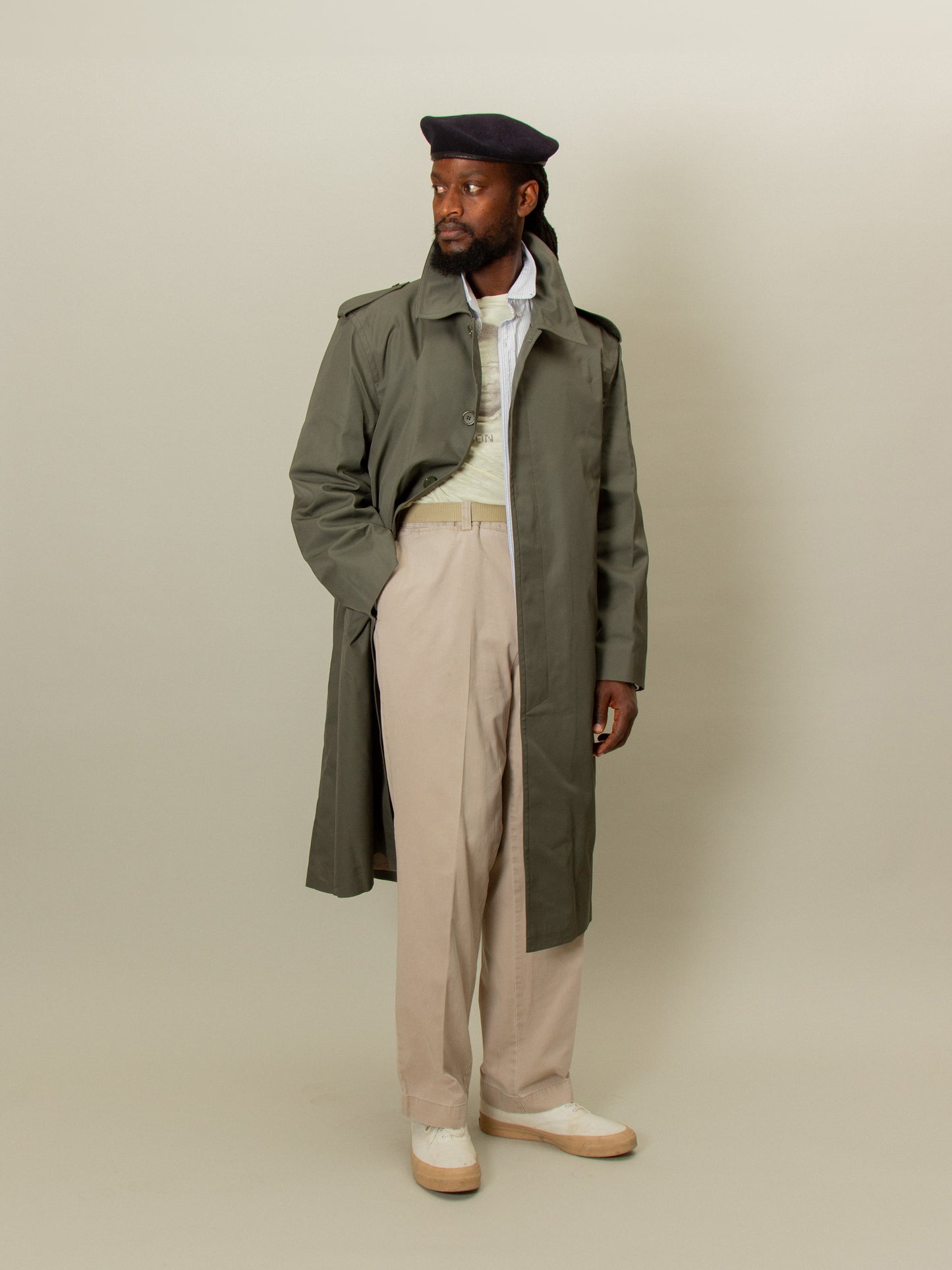 Deadstock 1990s French Army Trench Coat