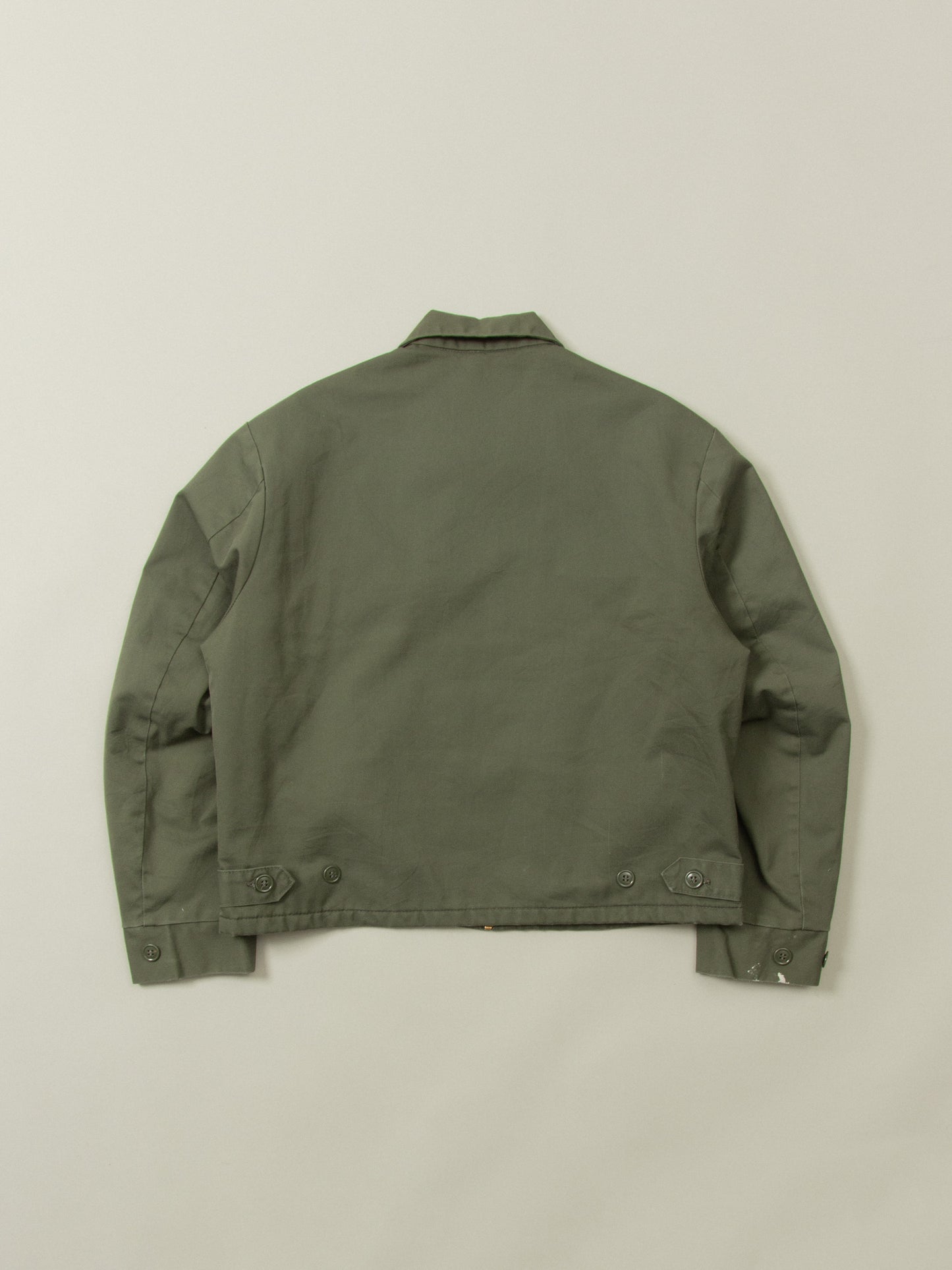 Vtg 1980s Olive Green Workwear Jacket (M)