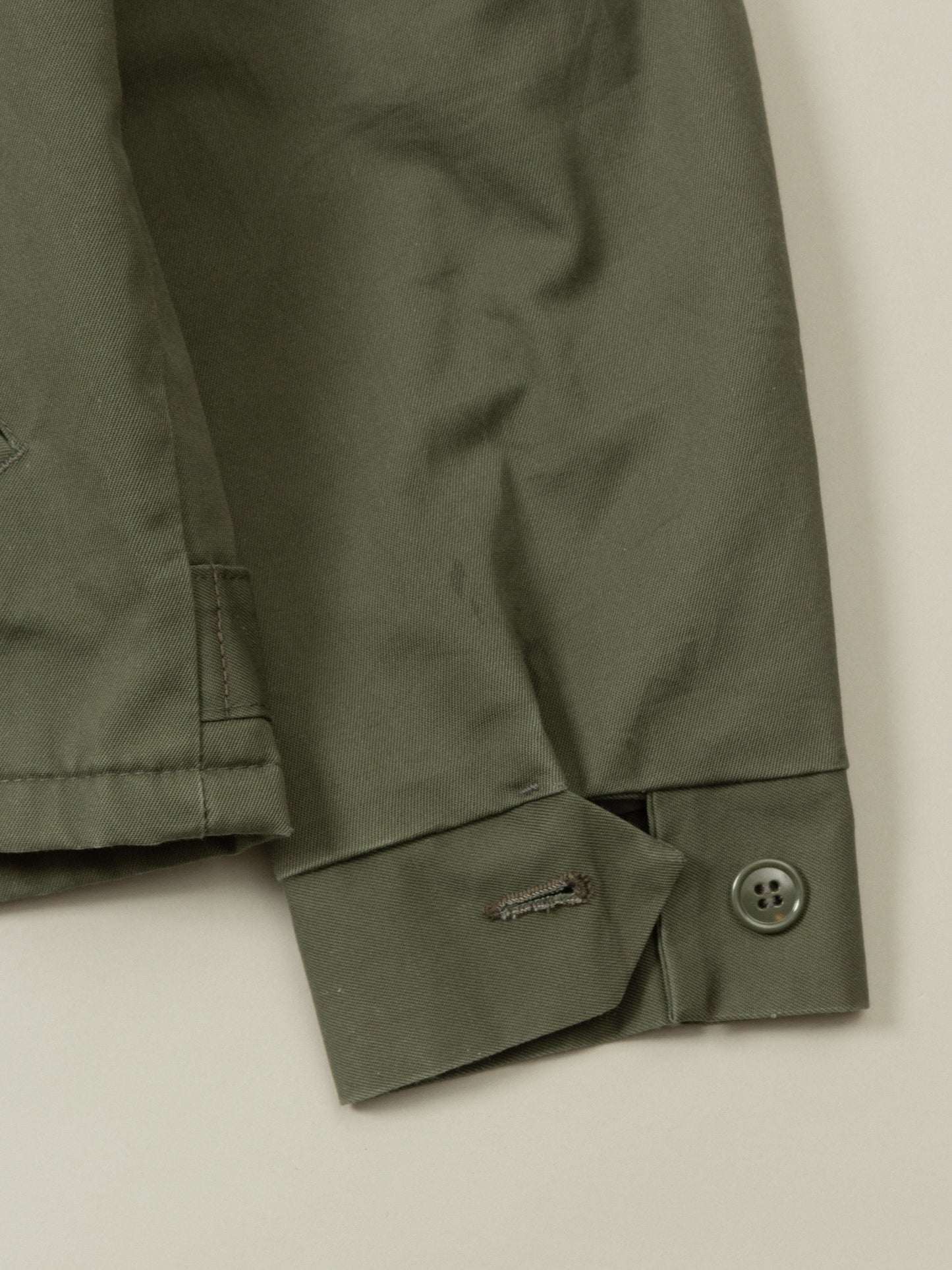 Vtg 1980s Olive Green Workwear Jacket (M)
