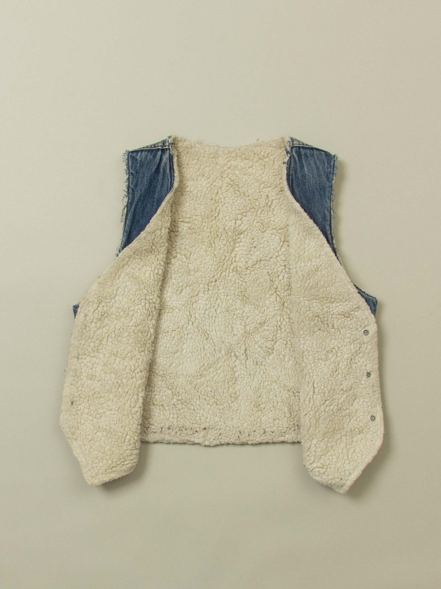 Vtg 1980s Levi's Lined Orange Tab Denim Vest – Made in USA (M)