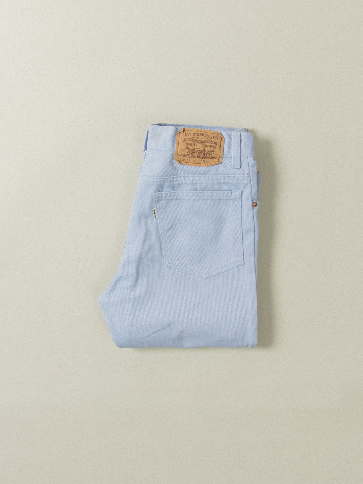 Vtg Levi's 630 White Tab Twill Pants (30x33)