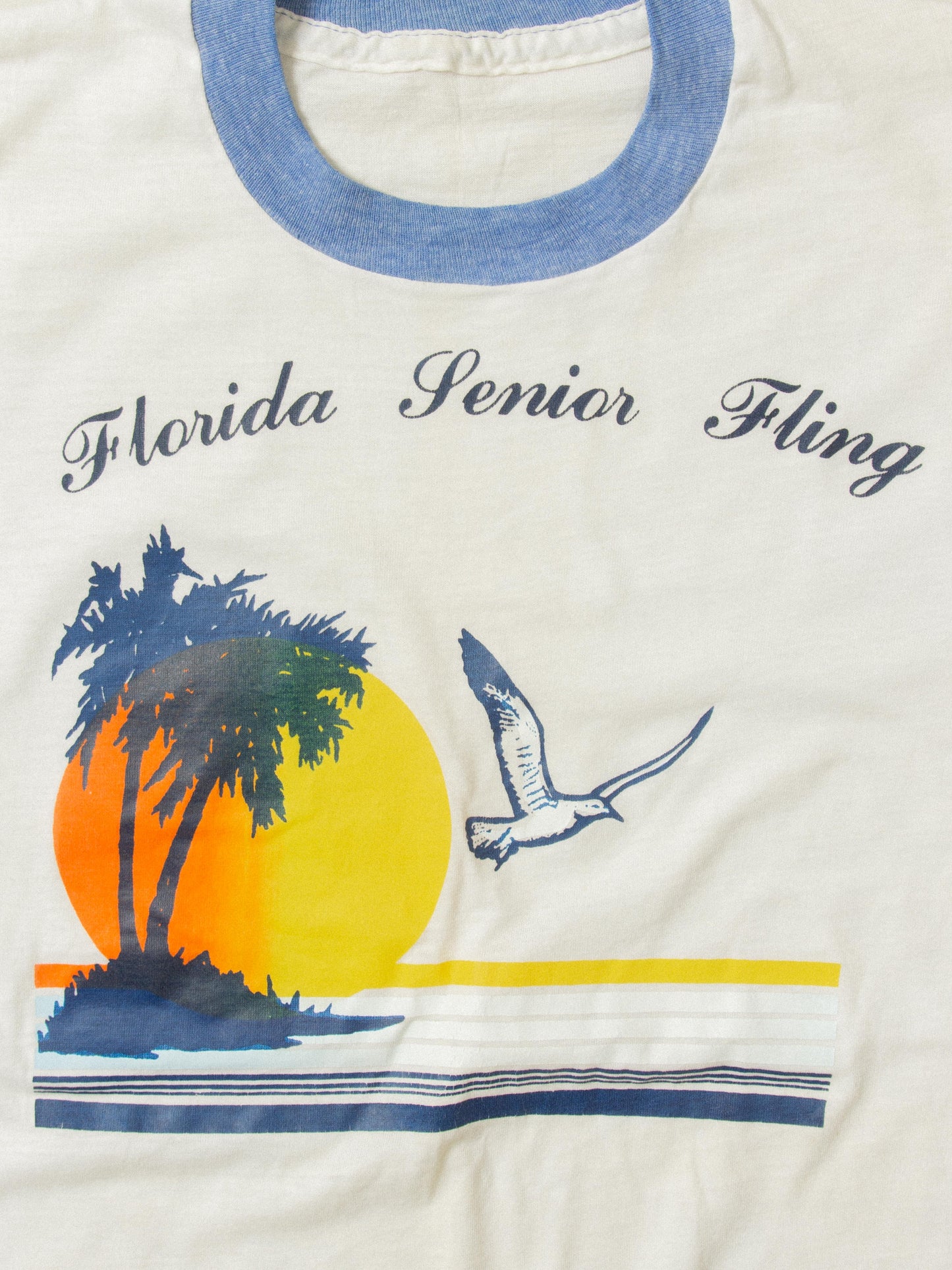 Vtg Florida Senior Fling Ringer Tee (M)