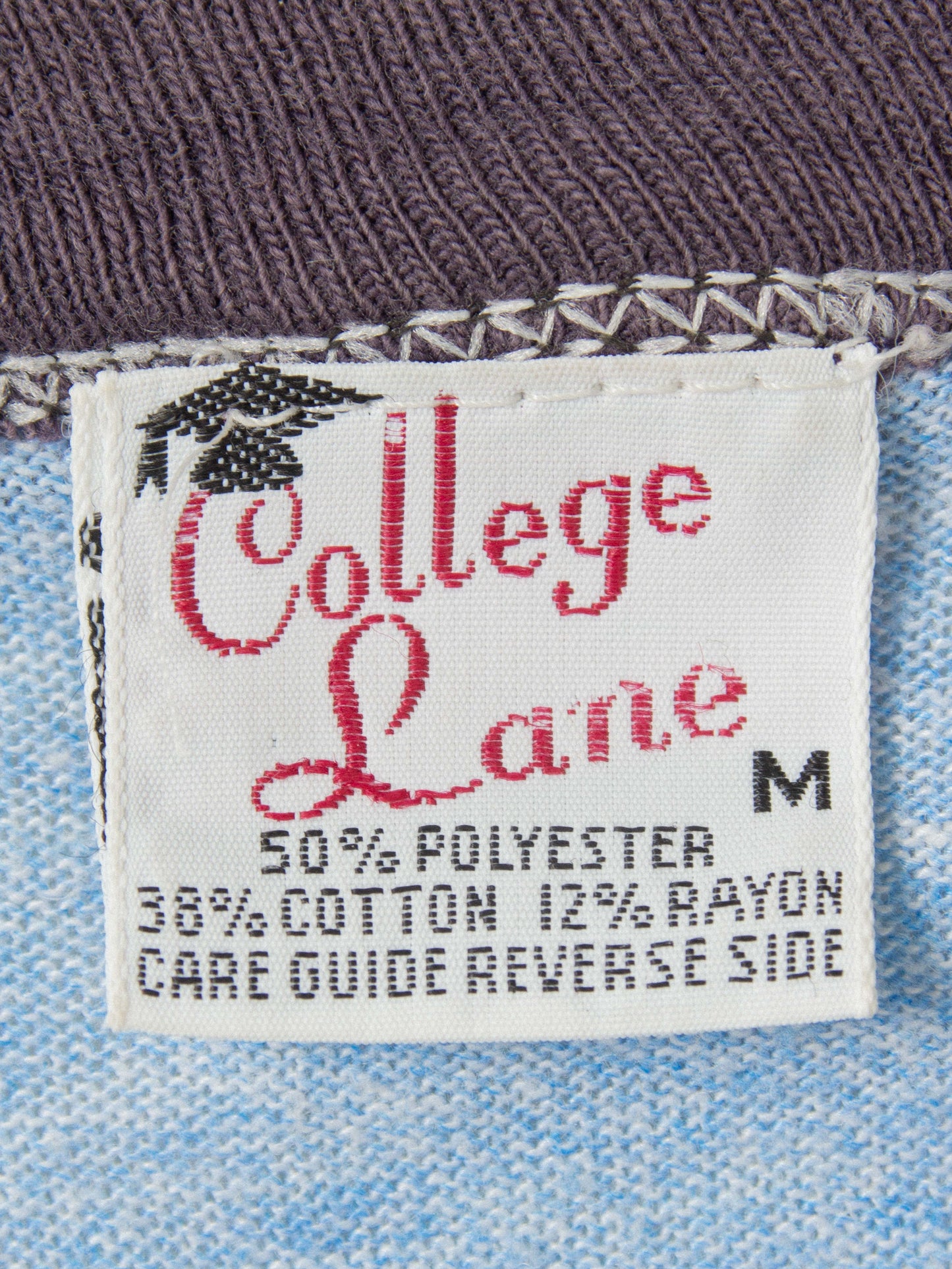 Vtg 1980s Single Stitch Ringer Tee (S/M)
