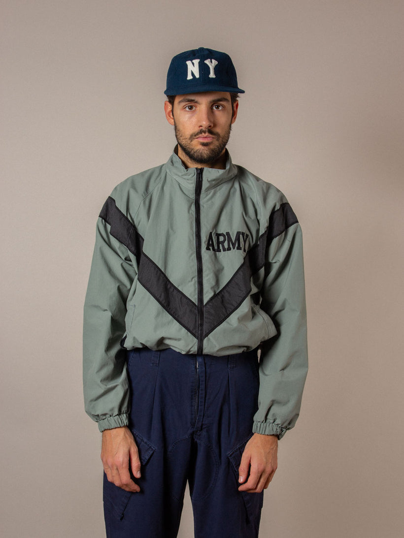 Vtg US Army Physical Training Reflective Windbreaker Jacket