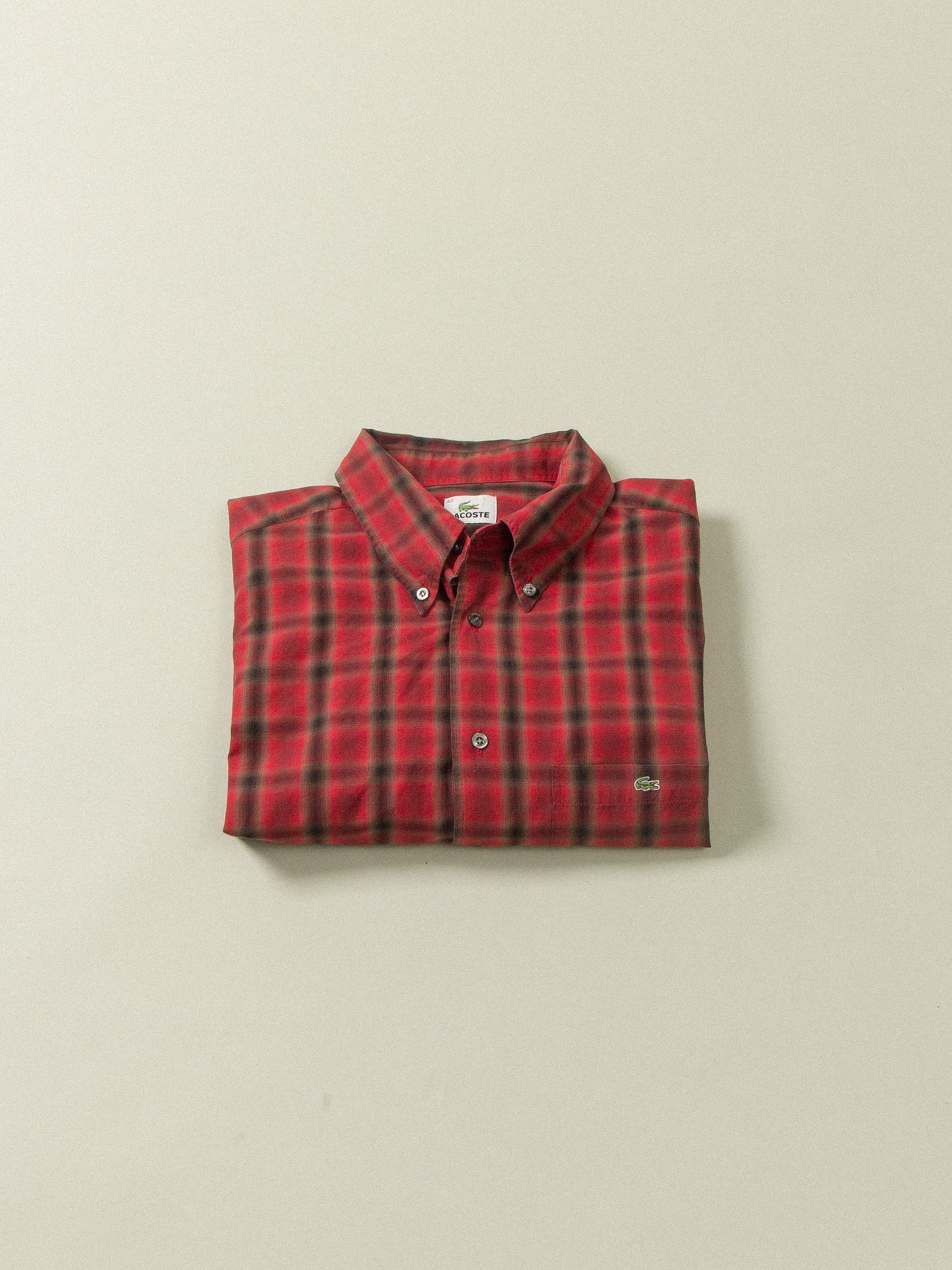 Vtg Lacoste Button Down Shirt (L)