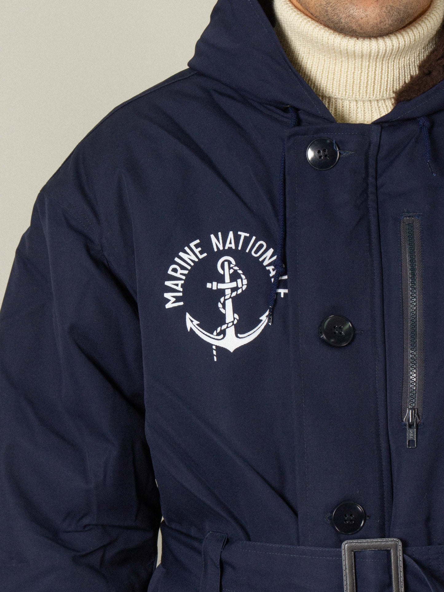Deadstock 1980s Marine Nationale Deck Coat