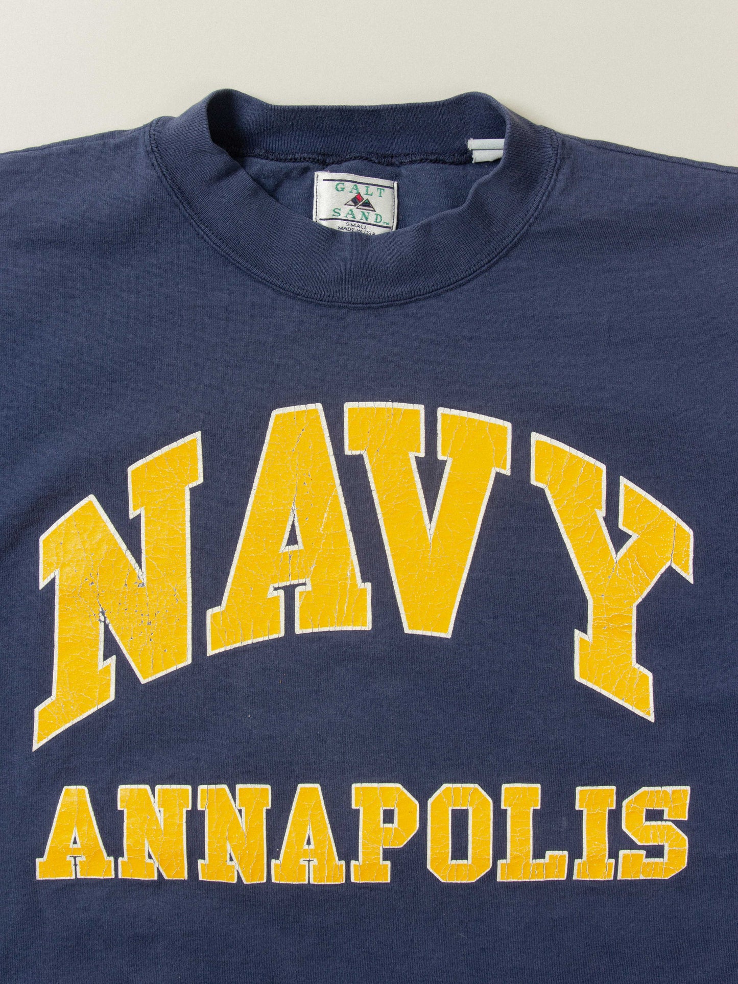 Vtg Navy Tee - Made in USA (S)