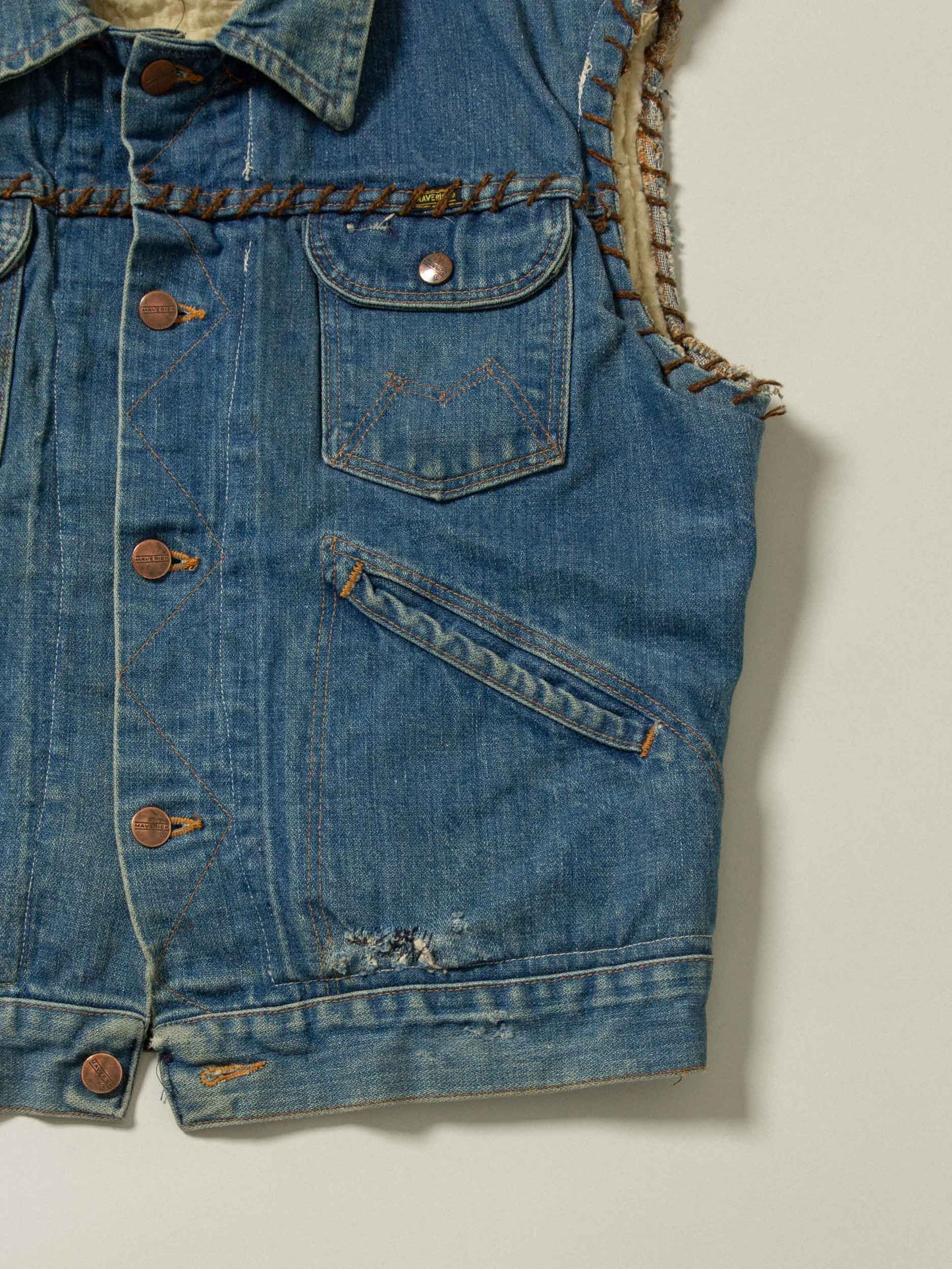 Maverick Custom Patched Denim Vest