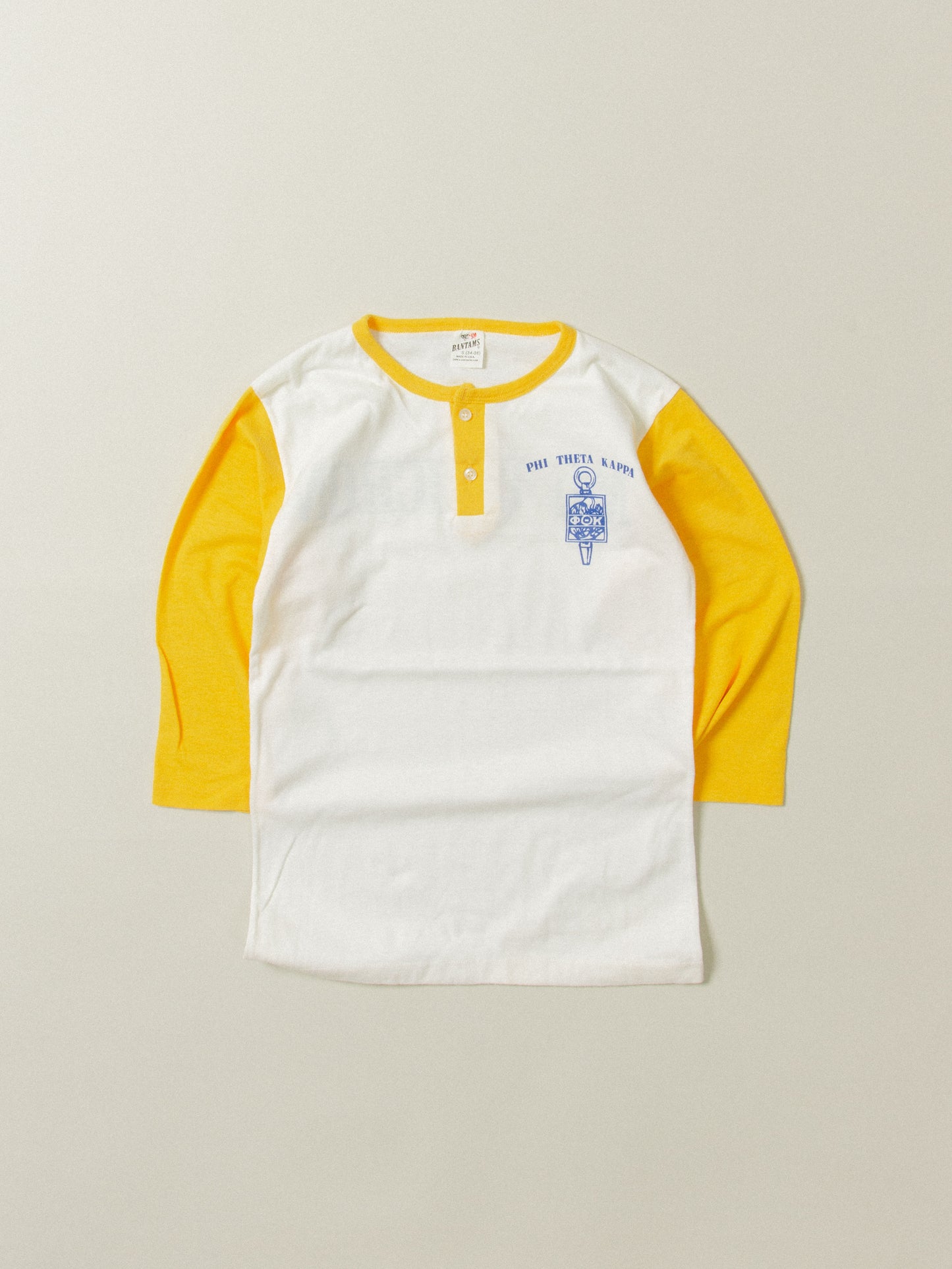 Vtg 70s Bantams Phi Theta Kappa Shirt - Made in USA (S)