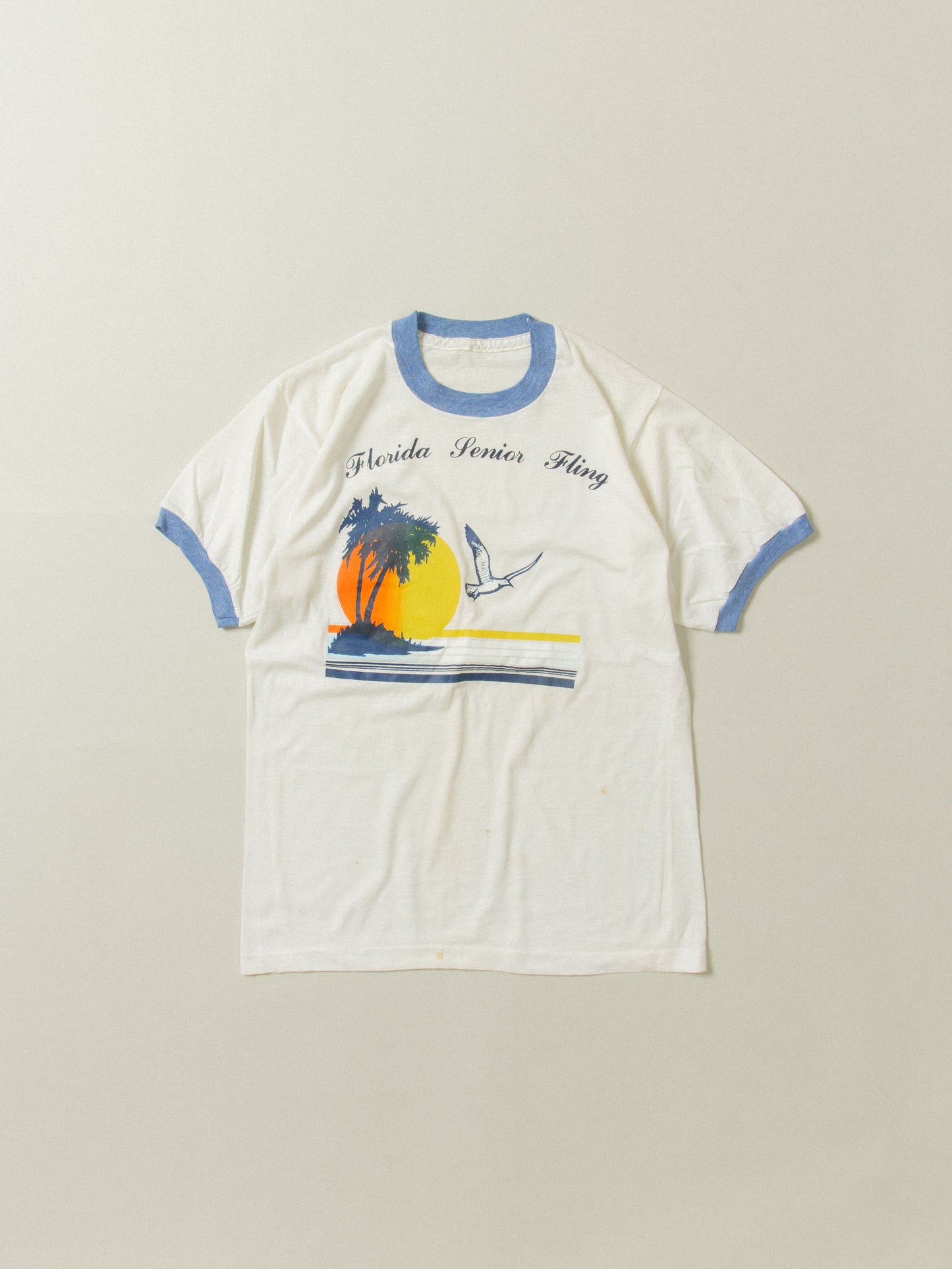 Vtg Florida Senior Fling Ringer Tee (M)
