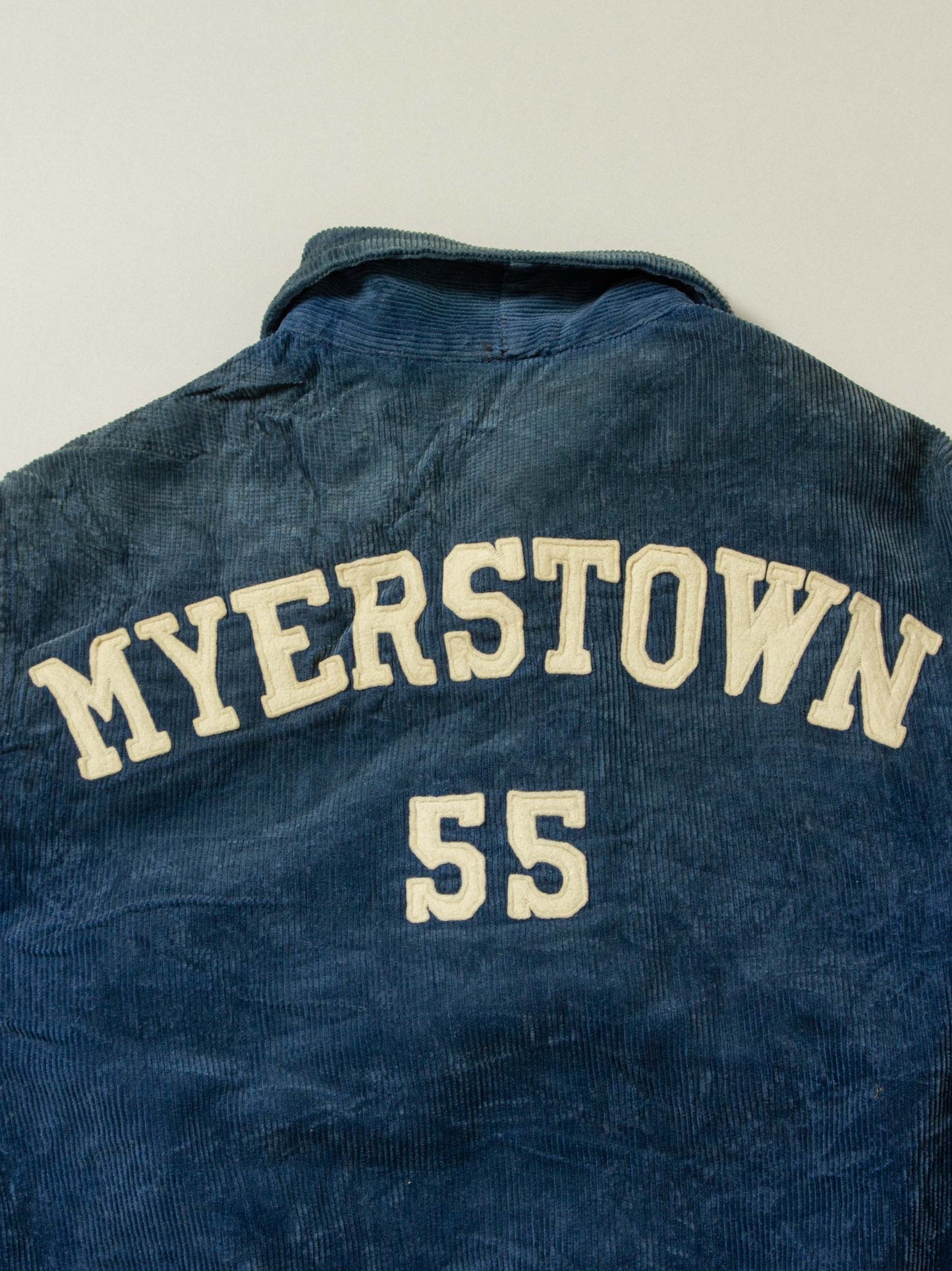 Vtg 1950s Myerstown Petrol Blue Corduroy Jacket (Women's S)
