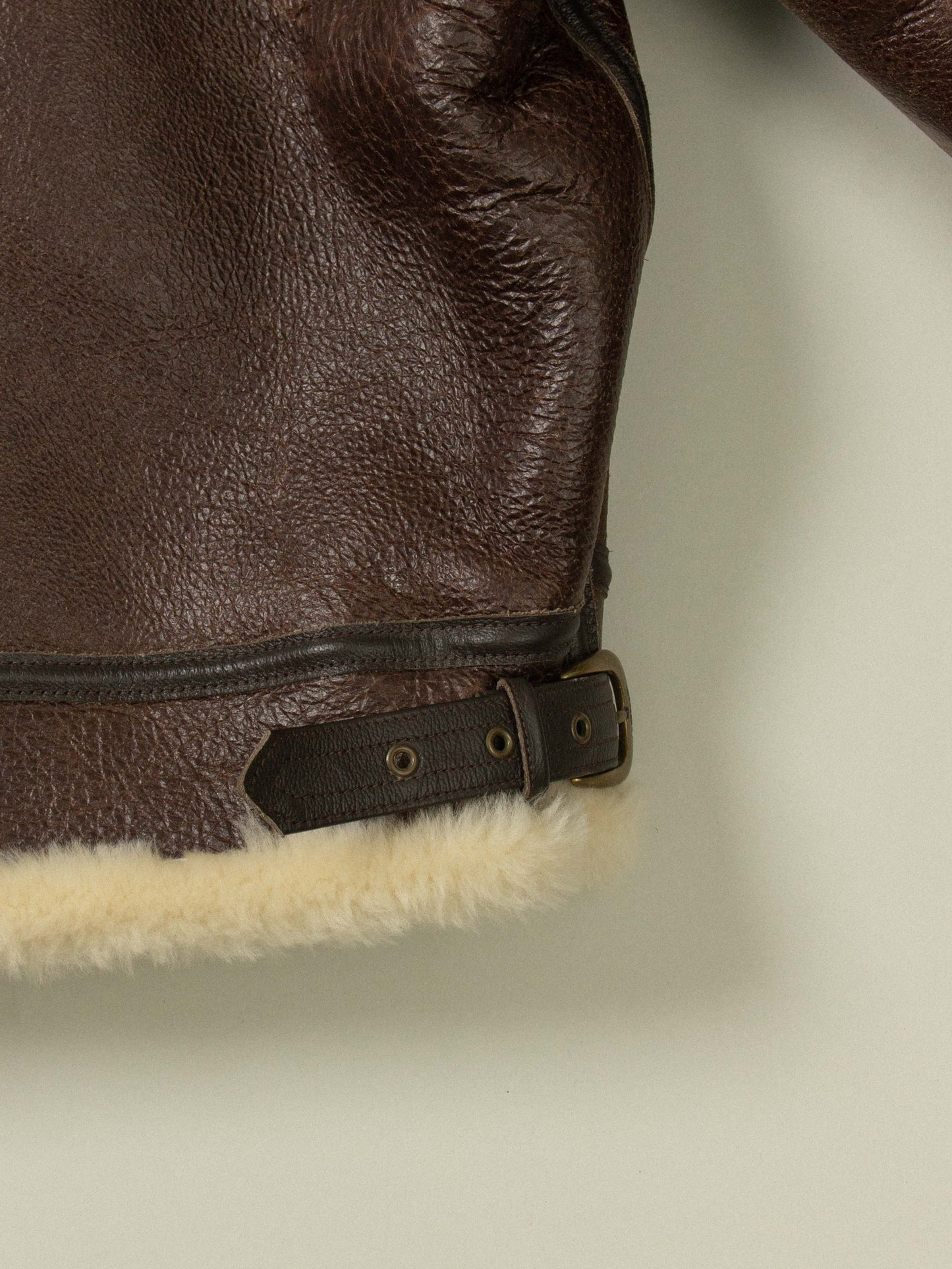 Schott B-3 Shearling Jacket - Made in USA (L)